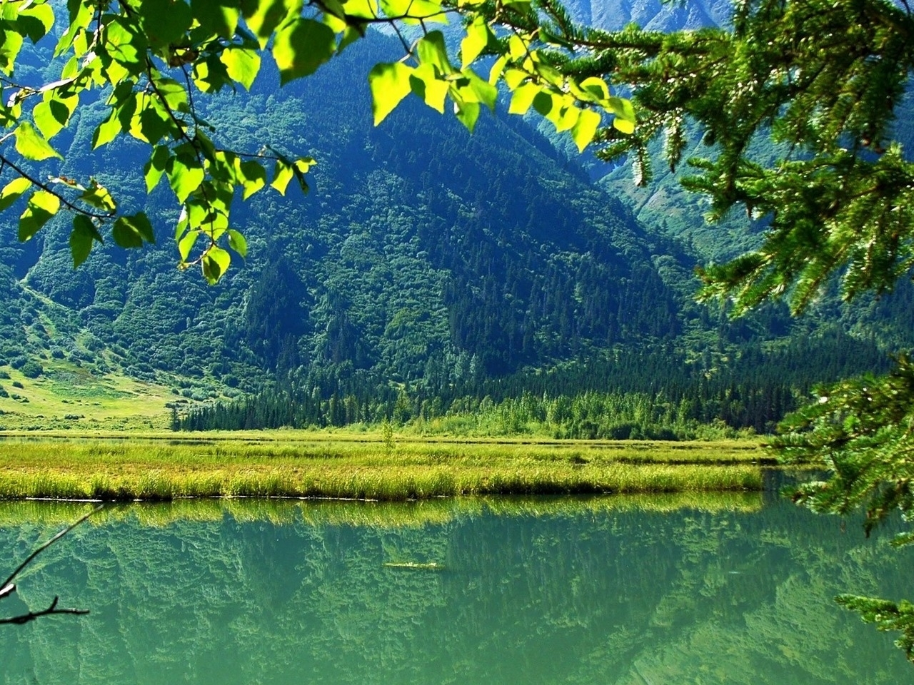 49117 скачать обои озера, пейзаж, природа, горы - заставки и картинки бесплатно