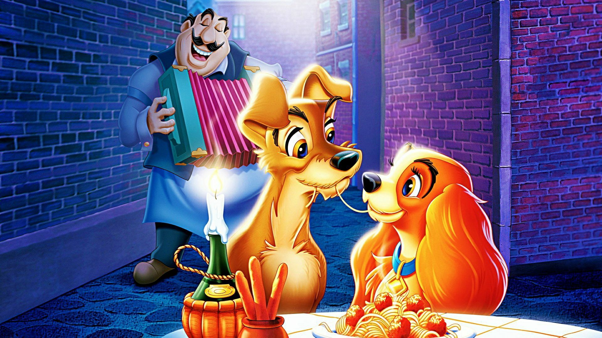Mobile HD Wallpaper Lady And The Tramp 