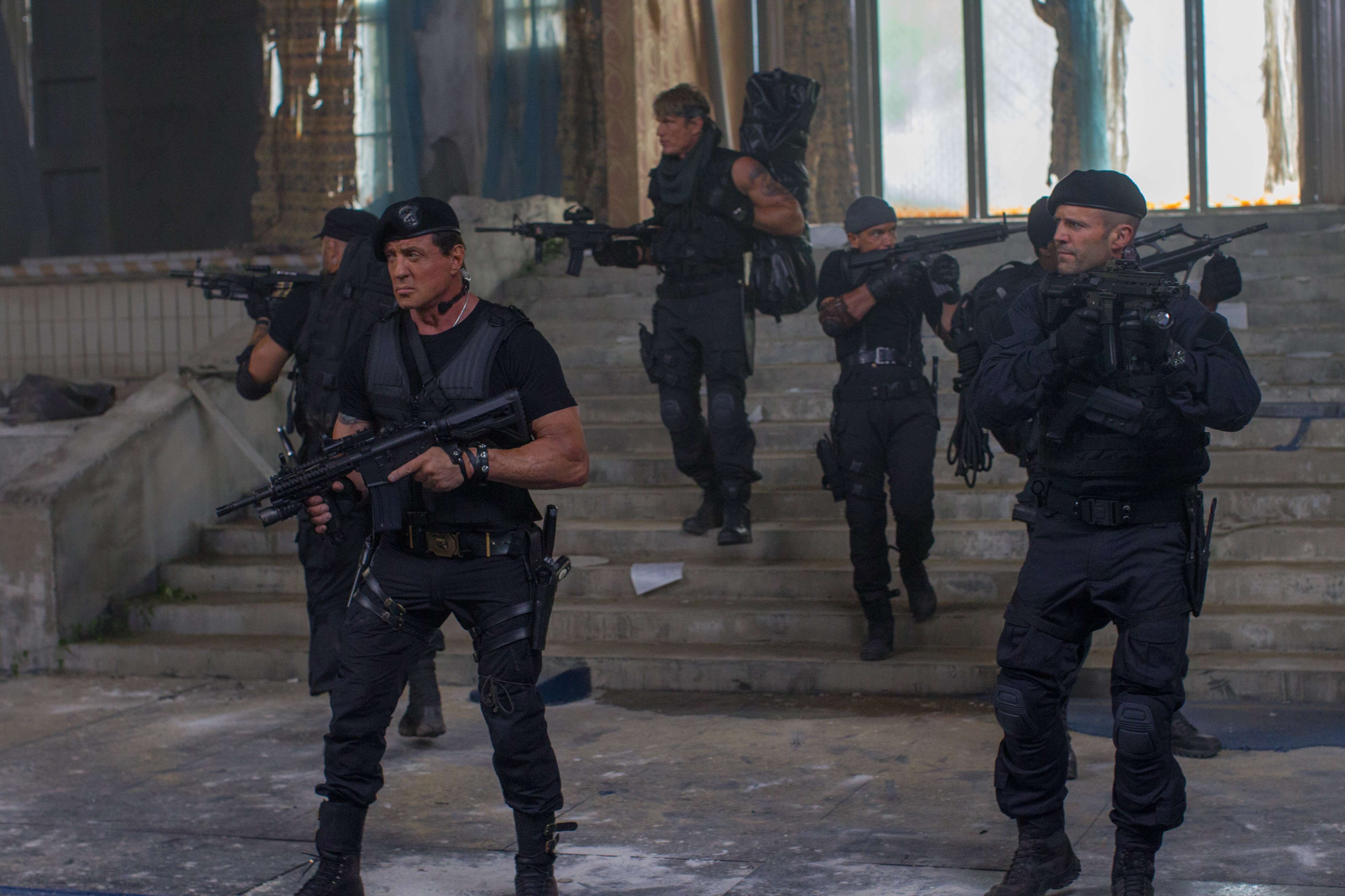 movie, the expendables 3, antonio banderas, barney ross, dolph lundgren, galgo (the expendables), gunnar jensen, jason statham, lee christmas, sylvester stallone, the expendables Full HD