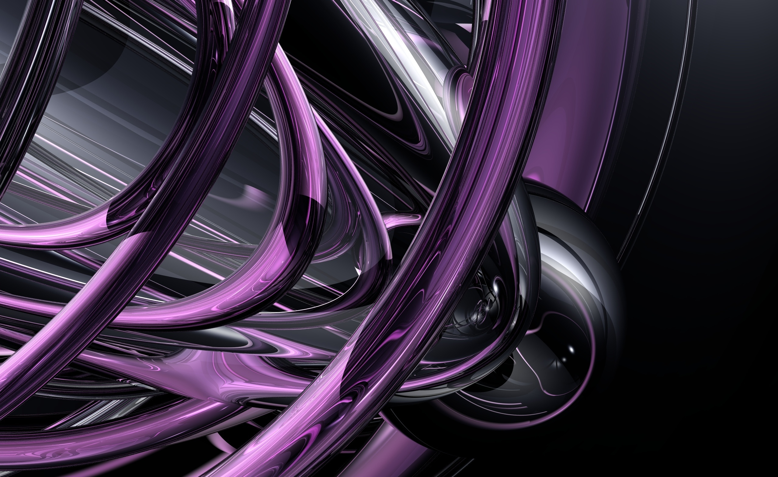 Абстракция черный фиолетовый