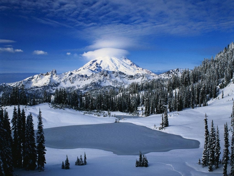 免费下载景观, 性质, 山, 雪手机壁纸。