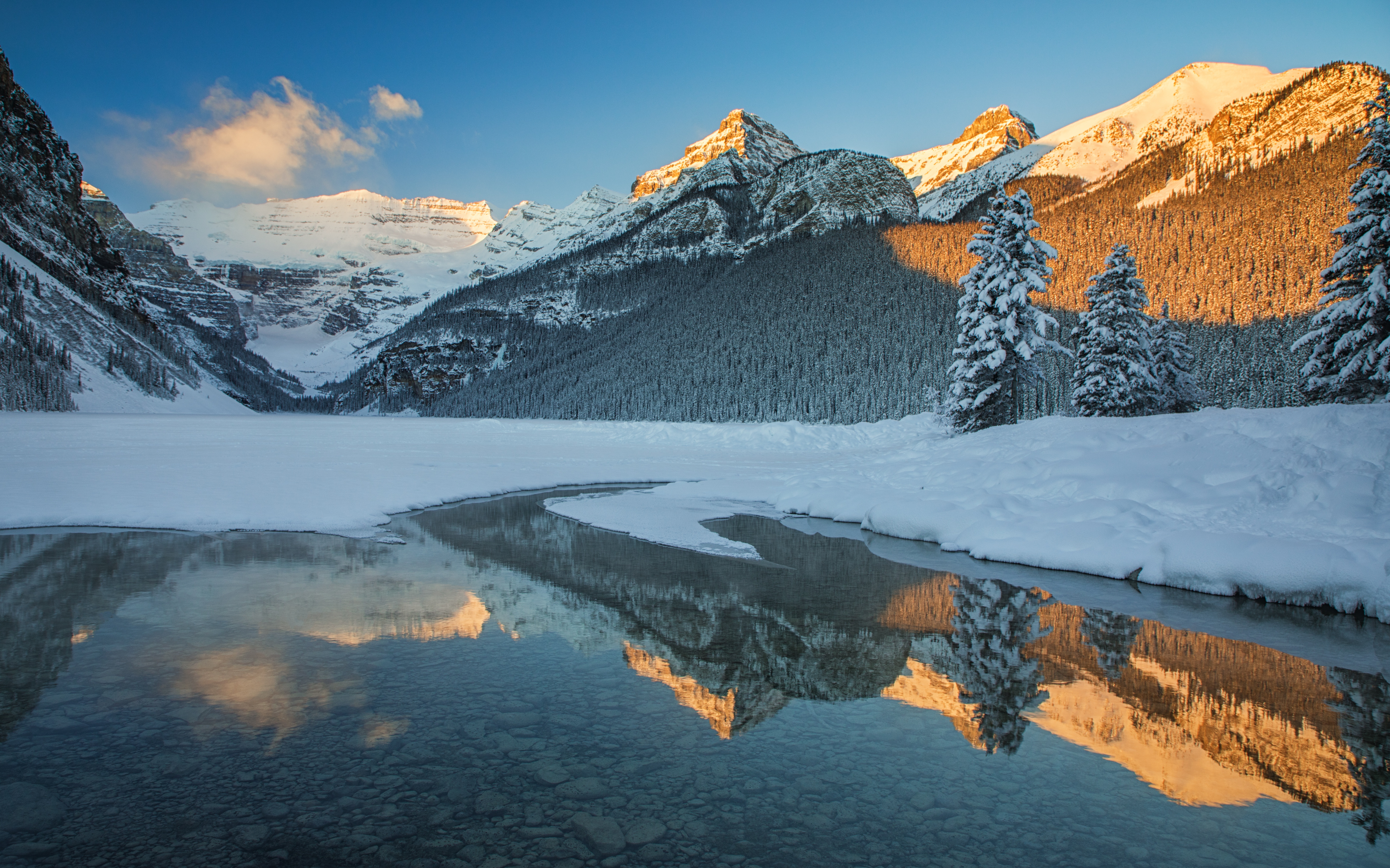 Канада Lake Louise зимой