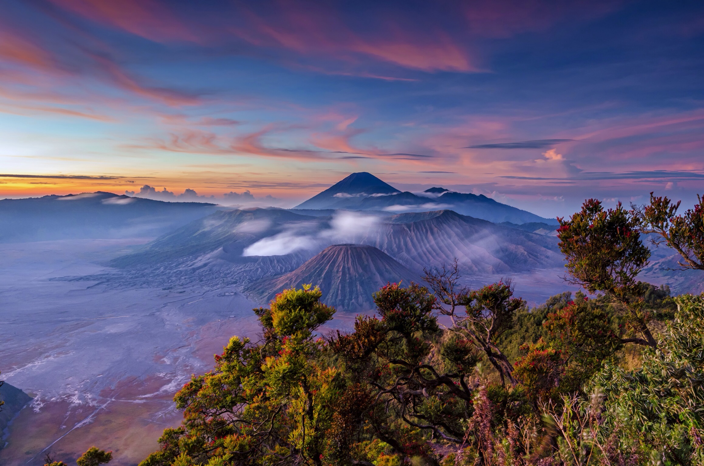 358443壁紙のダウンロード地球, ブロモ山, インドネシア, ジャワ (インドネシア), 風景, 成層火山, 日の出, 火山-スクリーンセーバーと写真を無料で