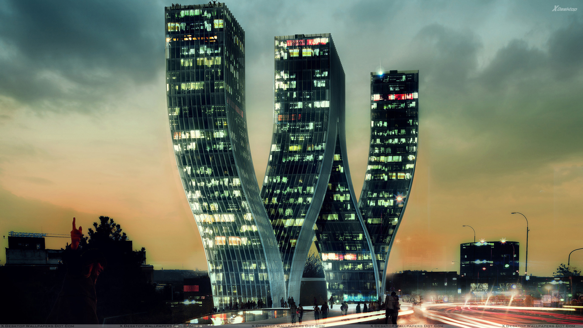 Download mobile wallpaper Building, Man Made, Weird, Walter Towers for free.