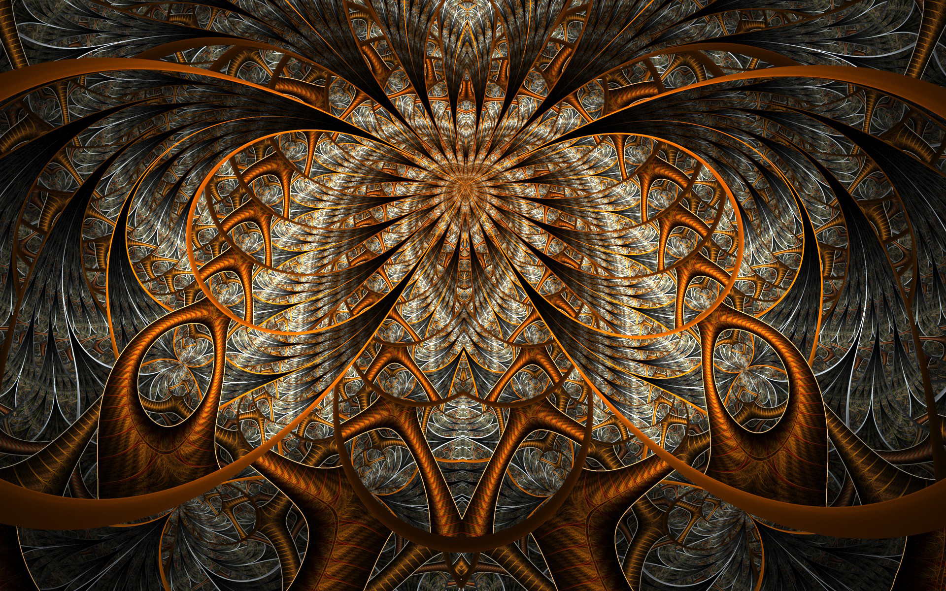 Free download wallpaper Abstract, Fractal, Bronze on your PC desktop