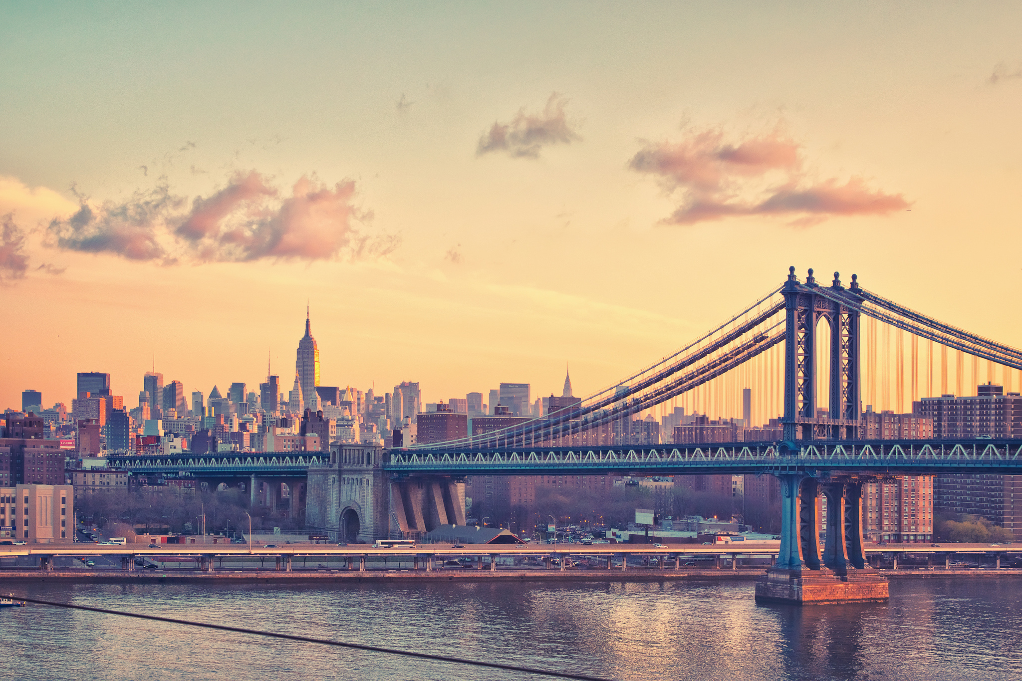 258711 免費下載壁紙 人造, 曼哈顿大桥, 曼哈顿, 纽约, 桥梁 屏保和圖片