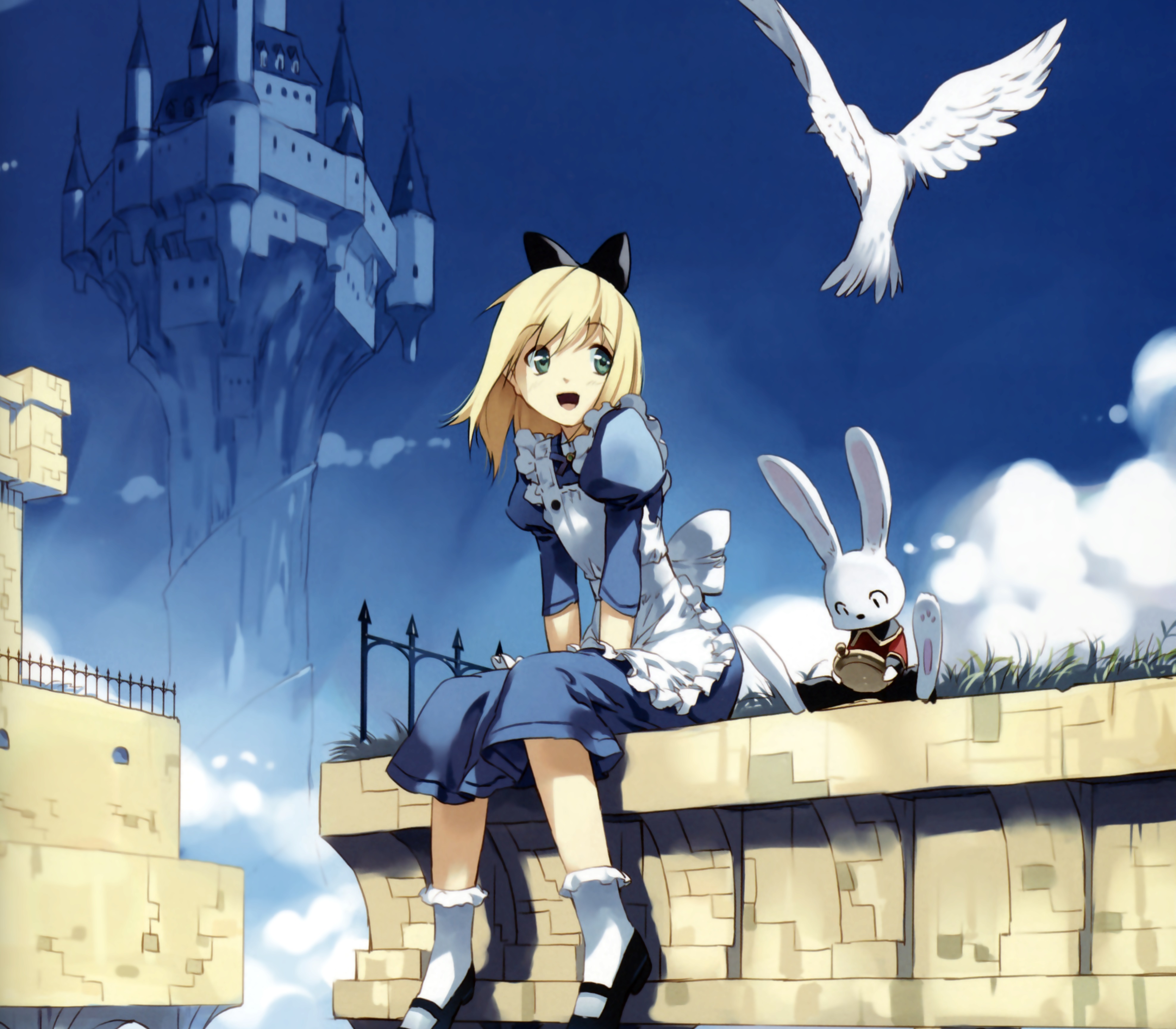 White Rabbit Alice in Wonderland аниме