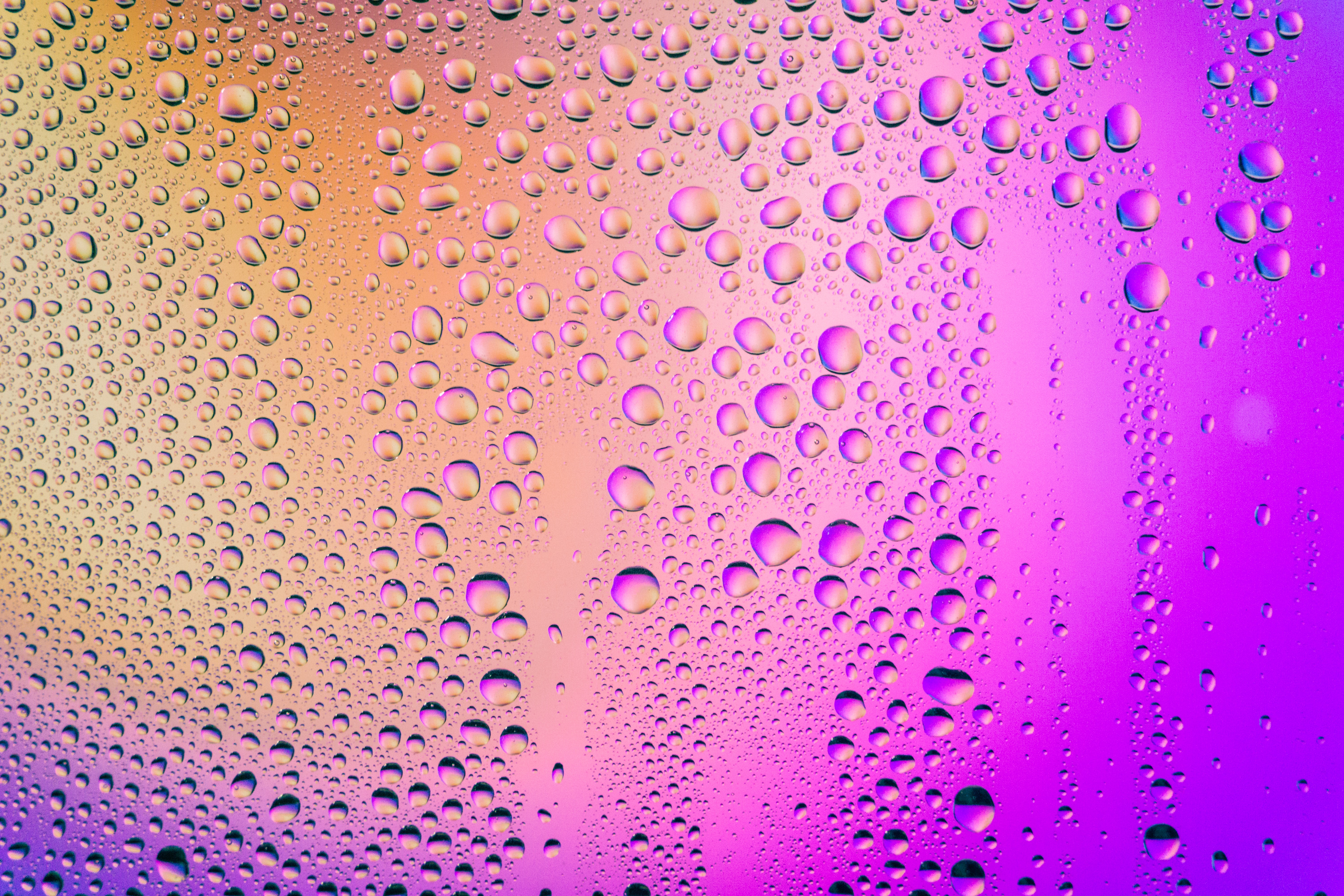 Download mobile wallpaper Violet, Macro, Drops, Smooth, Blur, Abstract, Purple, Gradient for free.