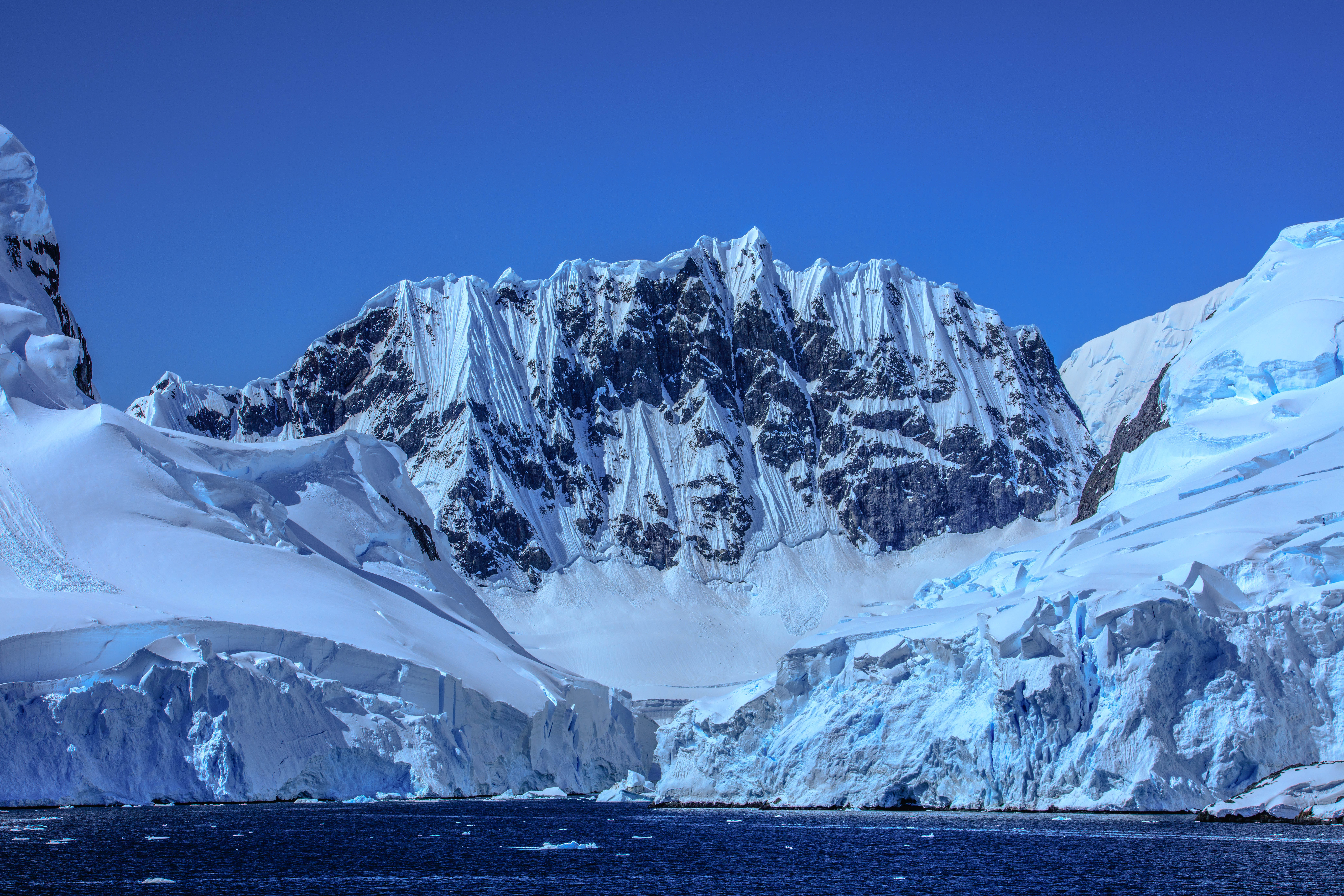 123765 скачать обои природа, антарктида, заснеженный, снег, гора - заставки и картинки бесплатно