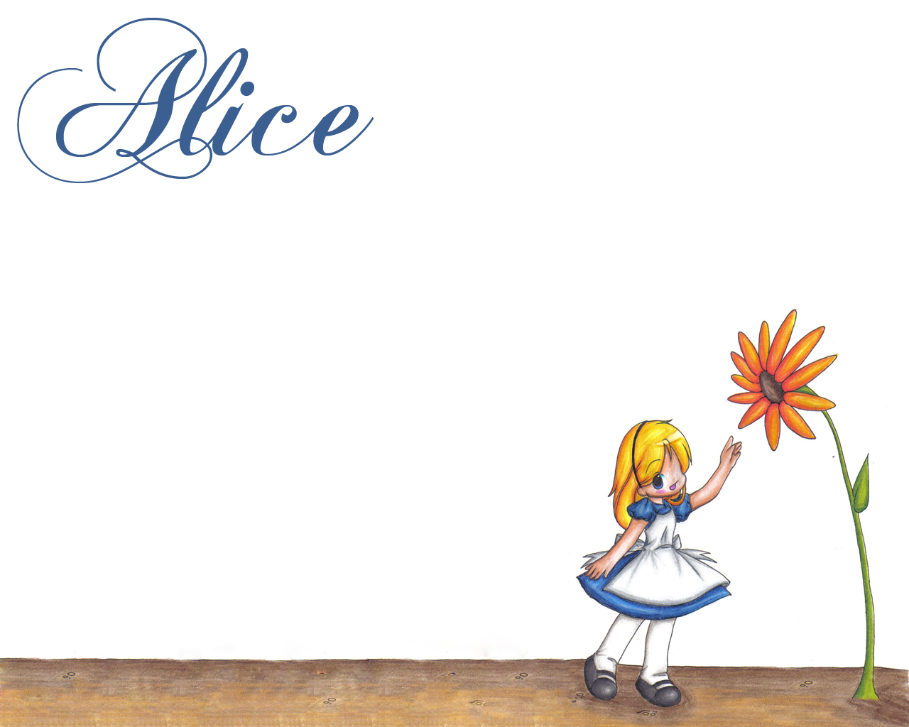 Мультяшные фоны для презентаций Алиса