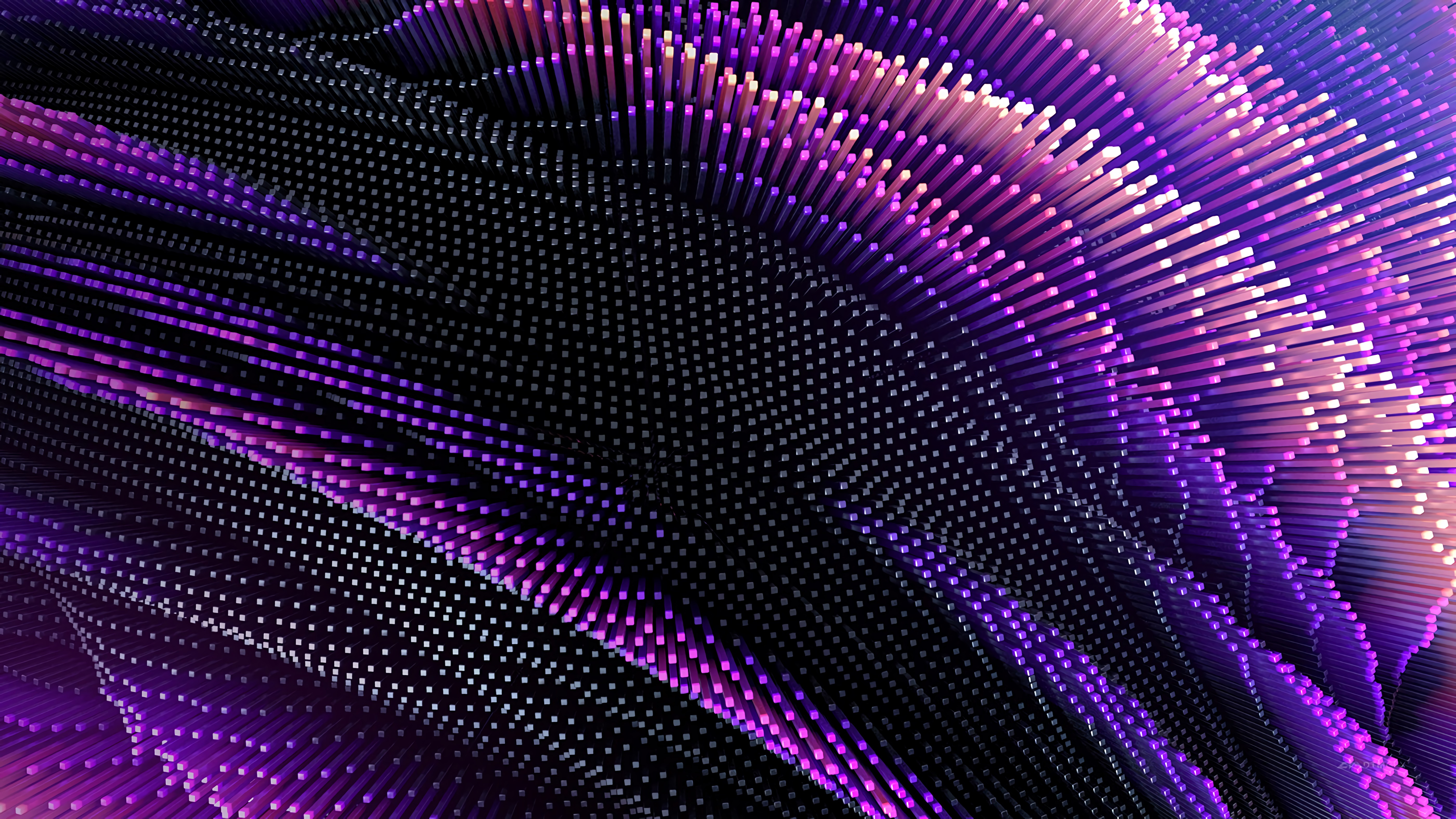 wallpapers 3d, lilac, lines, form, wavy, forms, convex