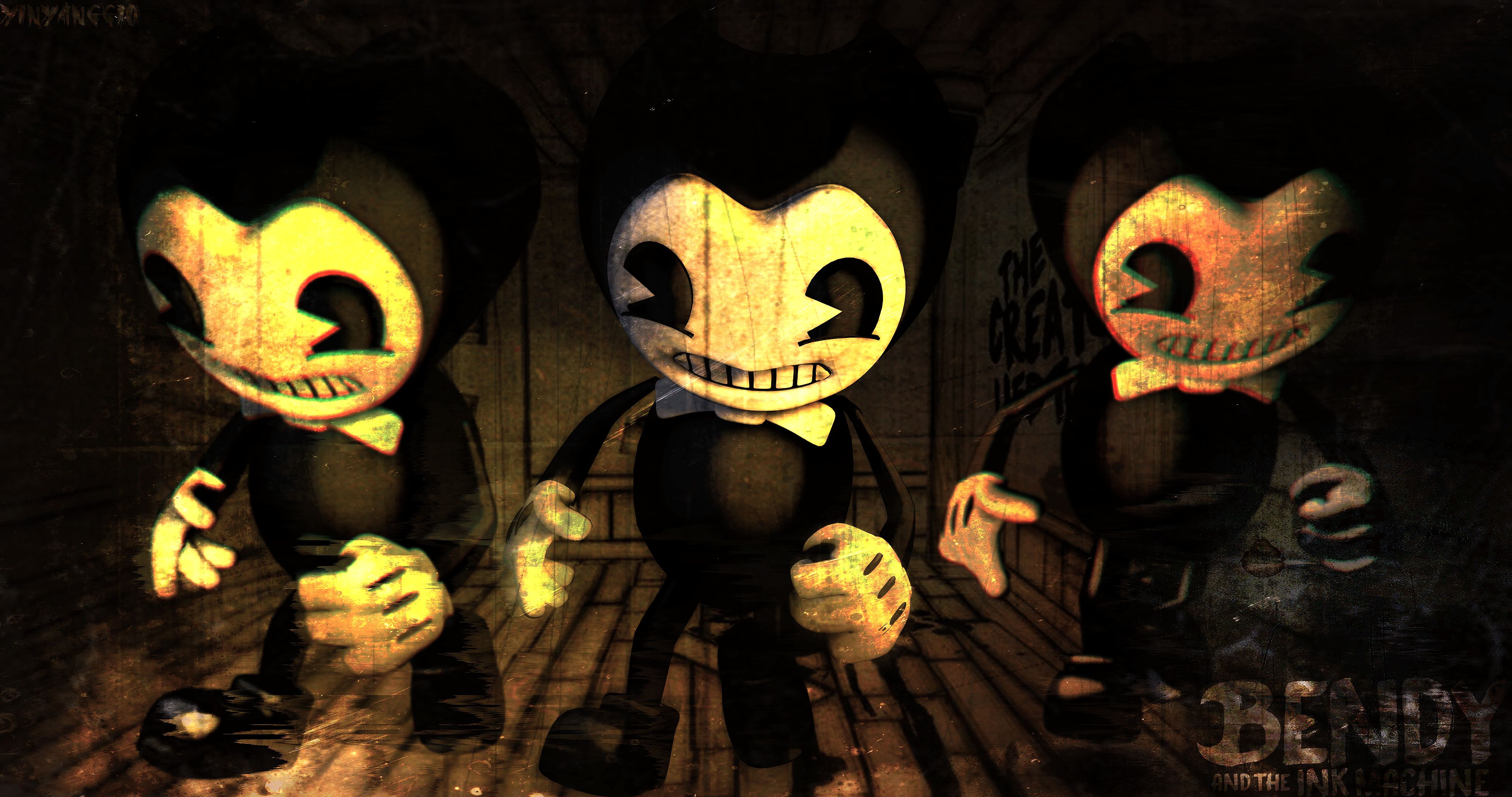 Download Melting Bendy And The Ink Machine Game Wallpaper