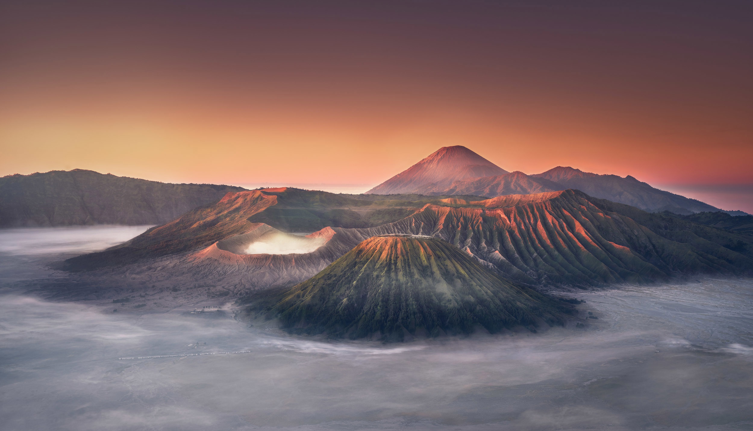 android earth, mount bromo, volcanoes