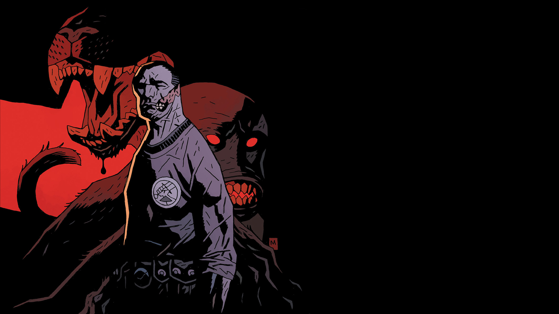 B.P.R.D. Plague of Frogs Vol. 1. BPRD the Black Flame Wallpaper. Guy Davis BPRD Wallpaper.