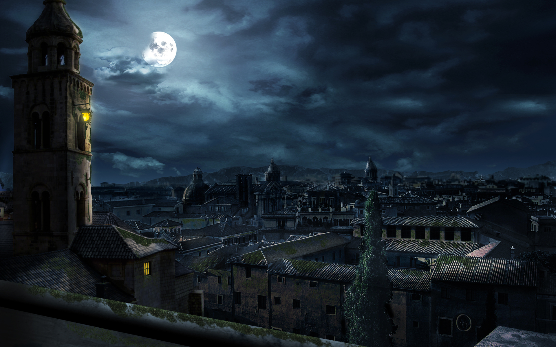 Мрачный город средневековье
