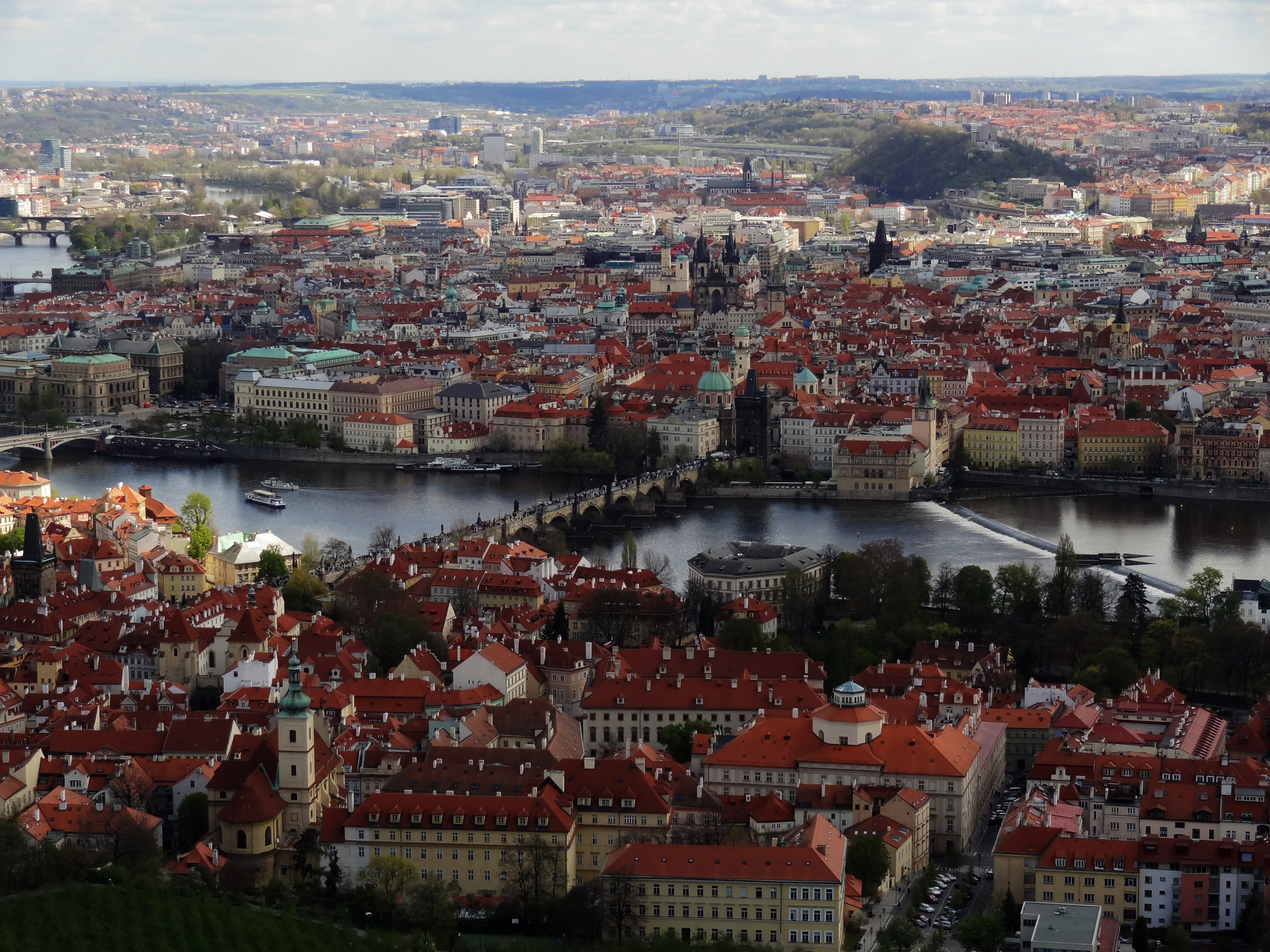 prague, cities, architecture, city, building, roof, roofs