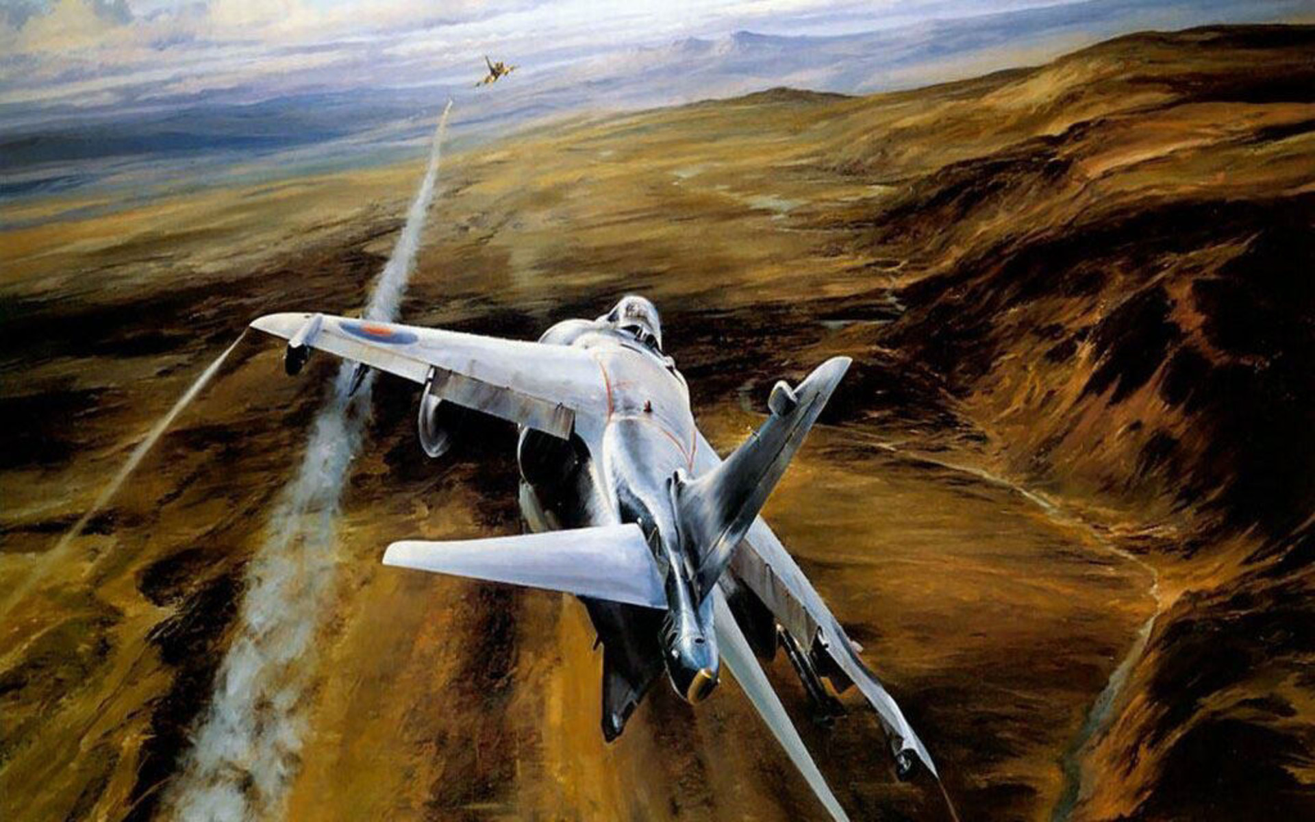 Download mobile wallpaper Airplane, Military, Mcdonnell Douglas Av 8B Harrier Ii for free.