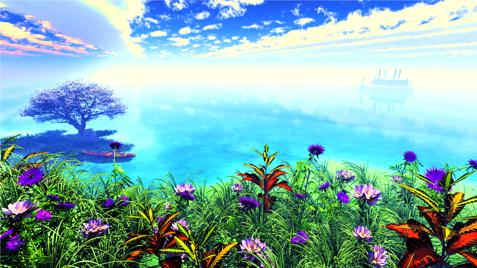 Anime world, nature, HD phone wallpaper