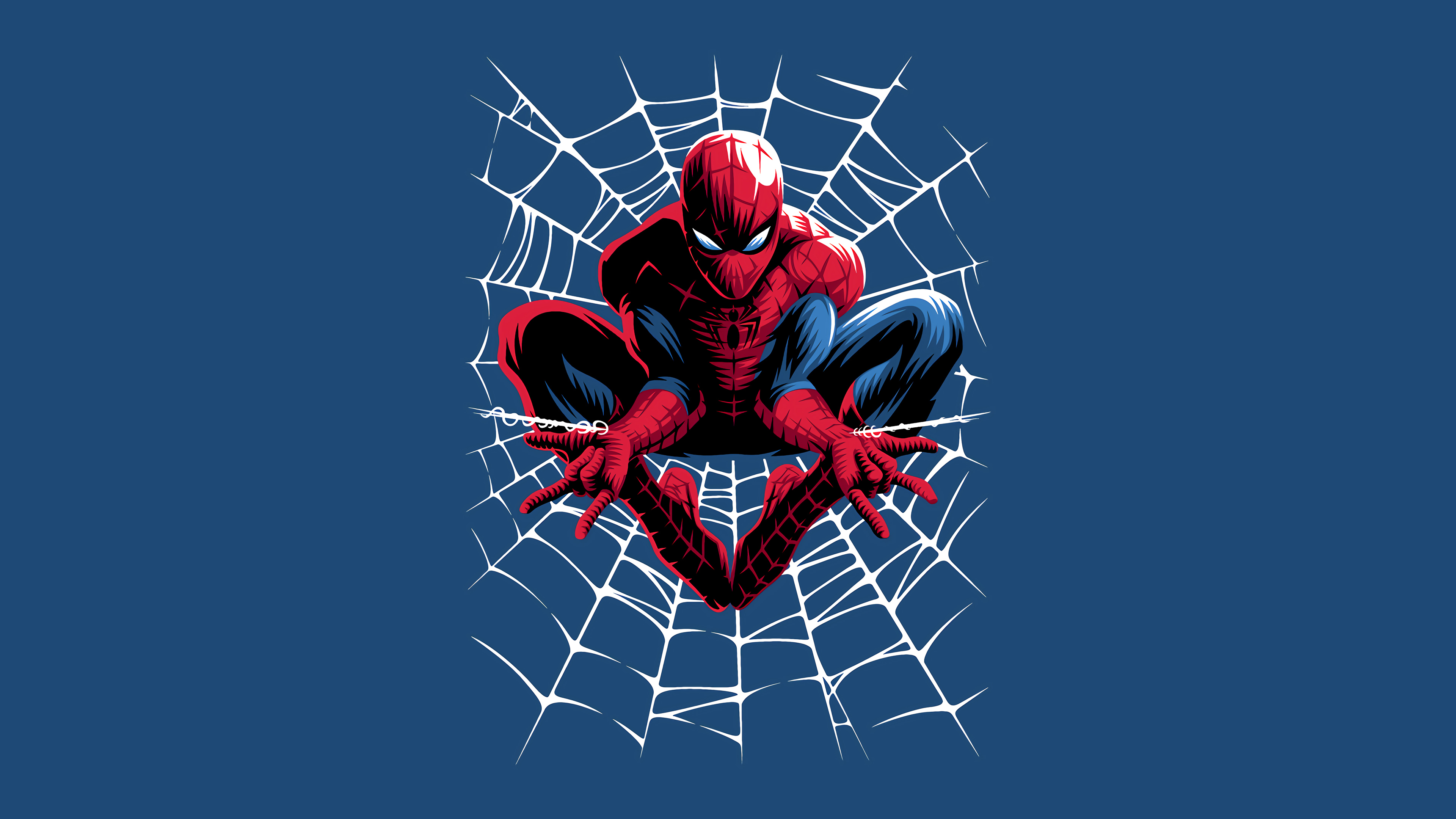 Человек паук на Красном фоне