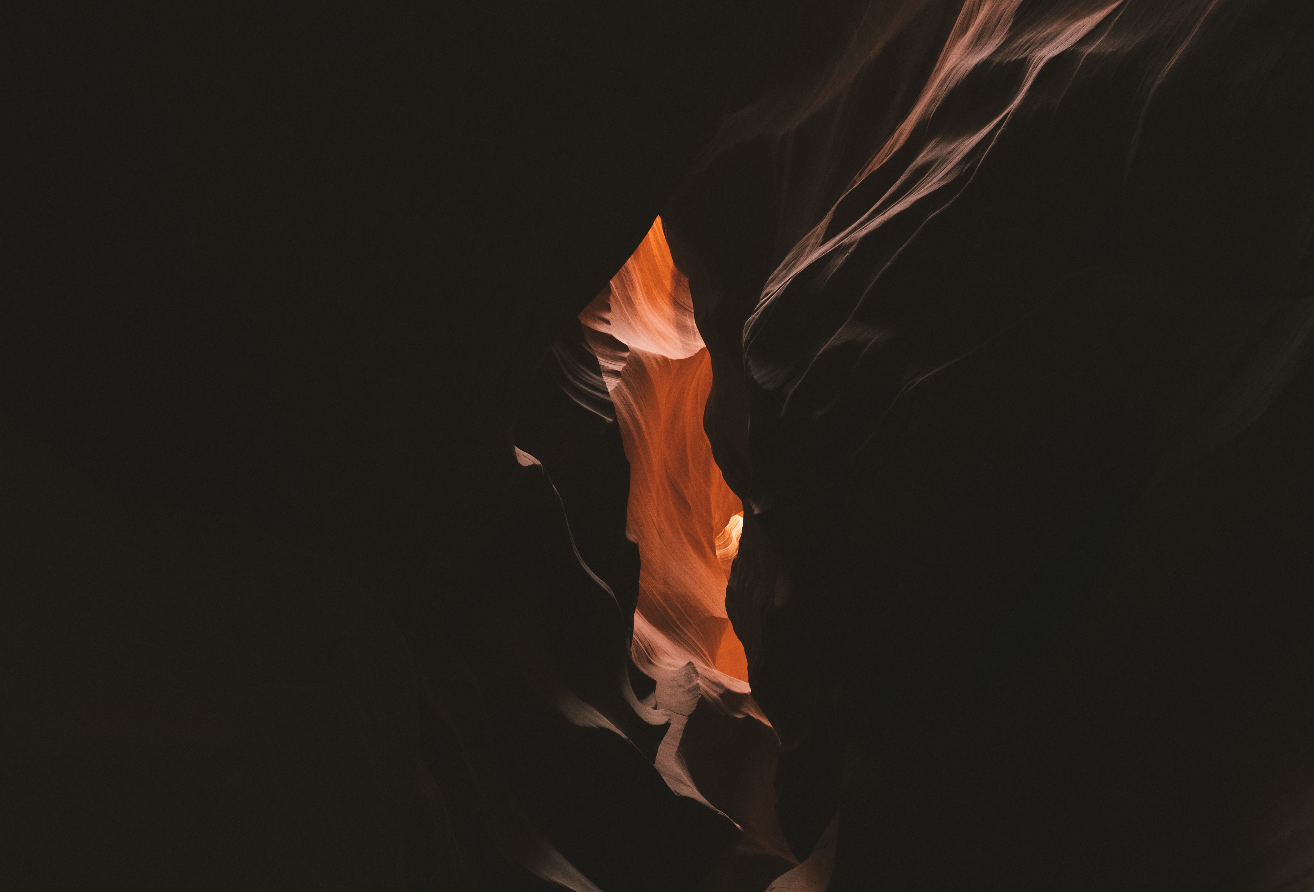 canyon, rock, dark, cave, gorge