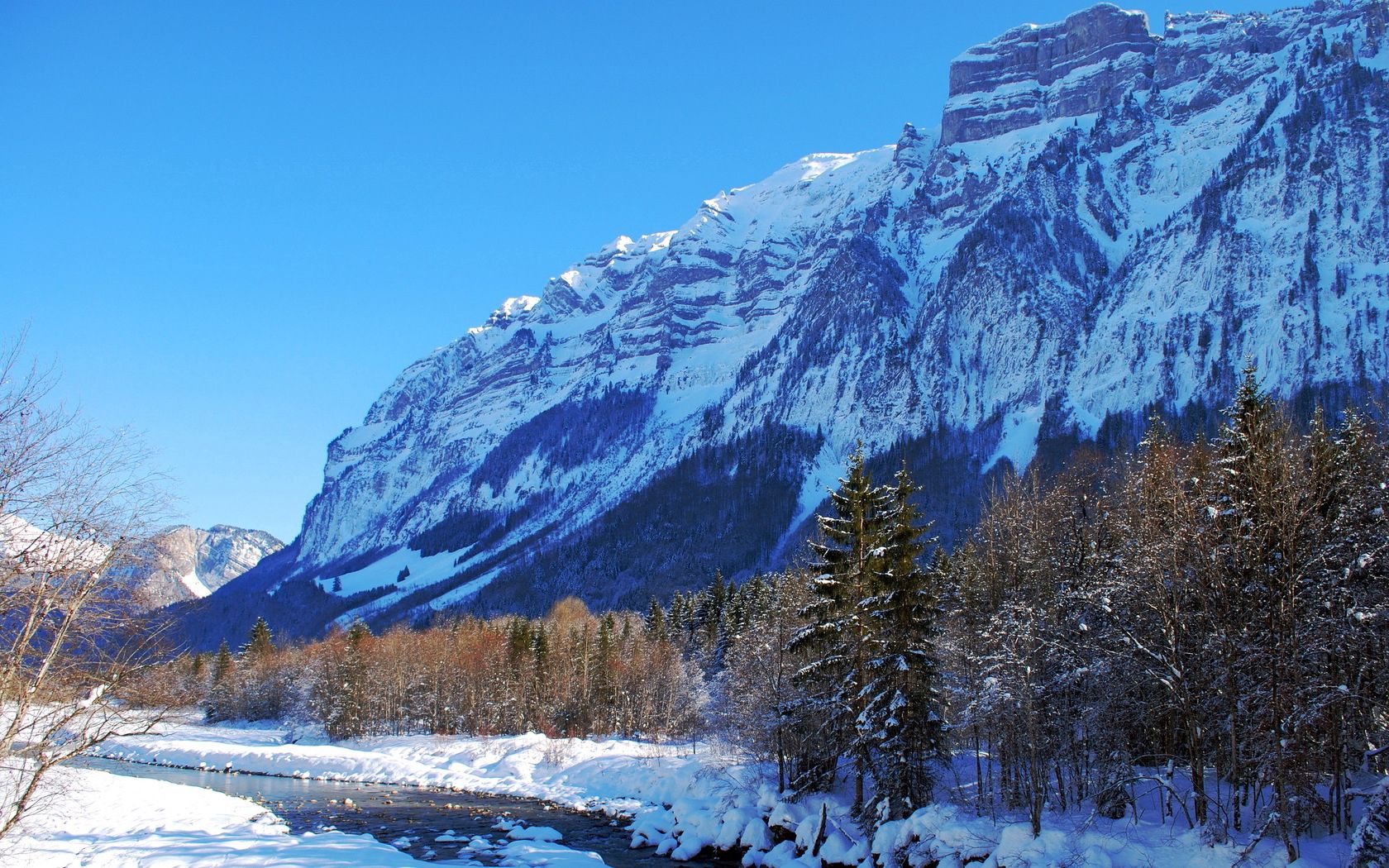 landscape, winter, nature, mountains, freshness, greatness, grandeur