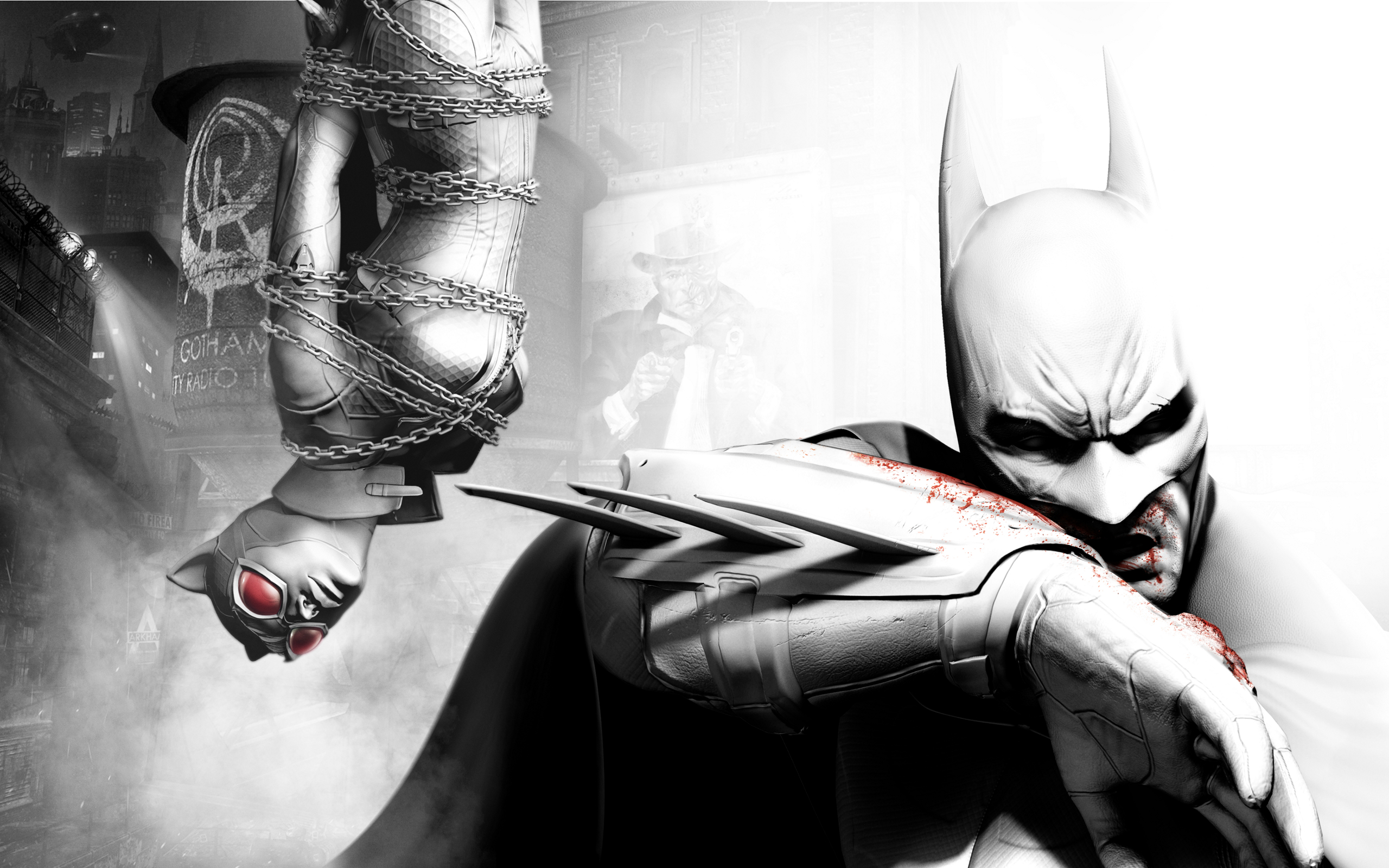 batman: arkham city, batman, video game, catwoman