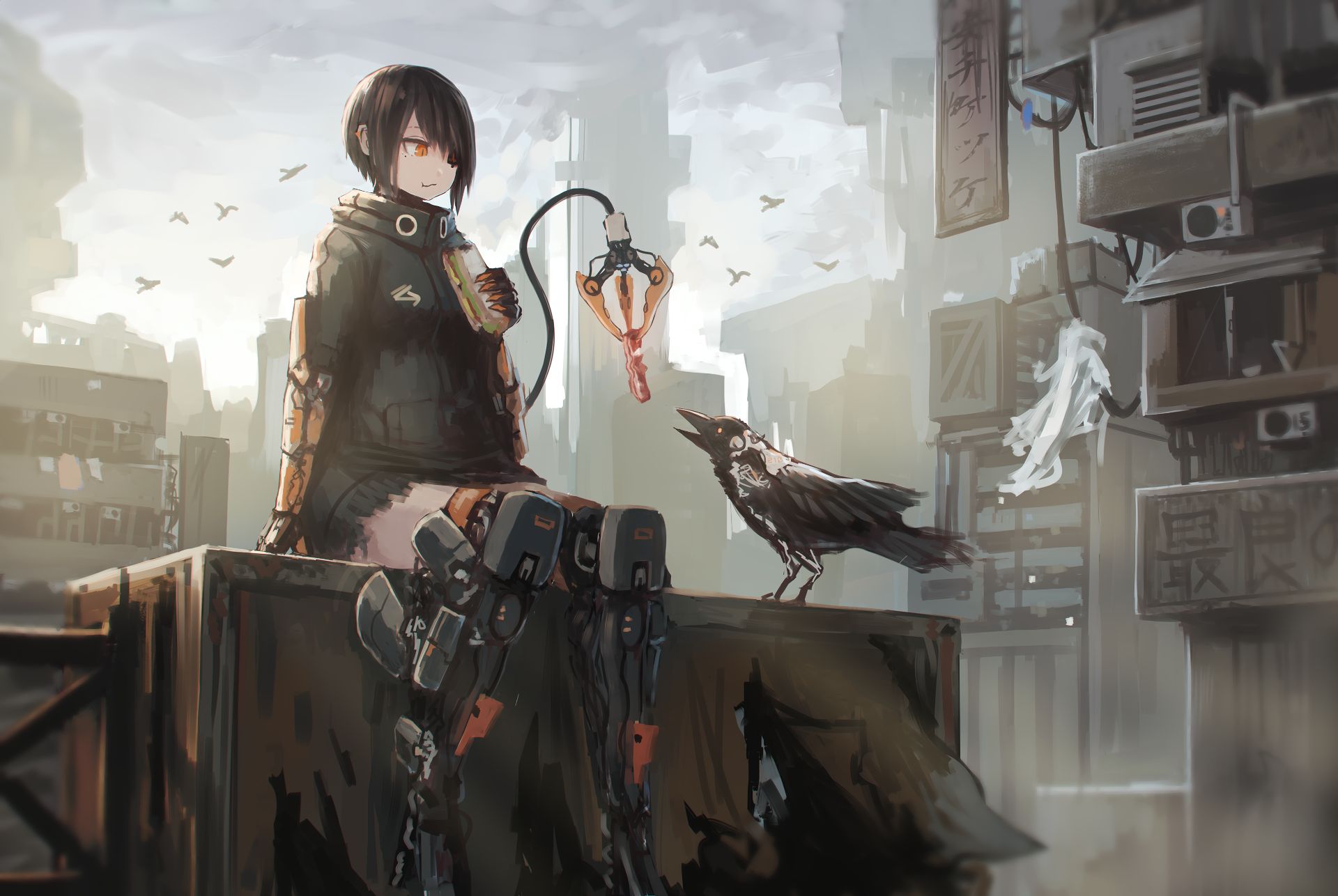 Cyberpunk anime girl фото 4