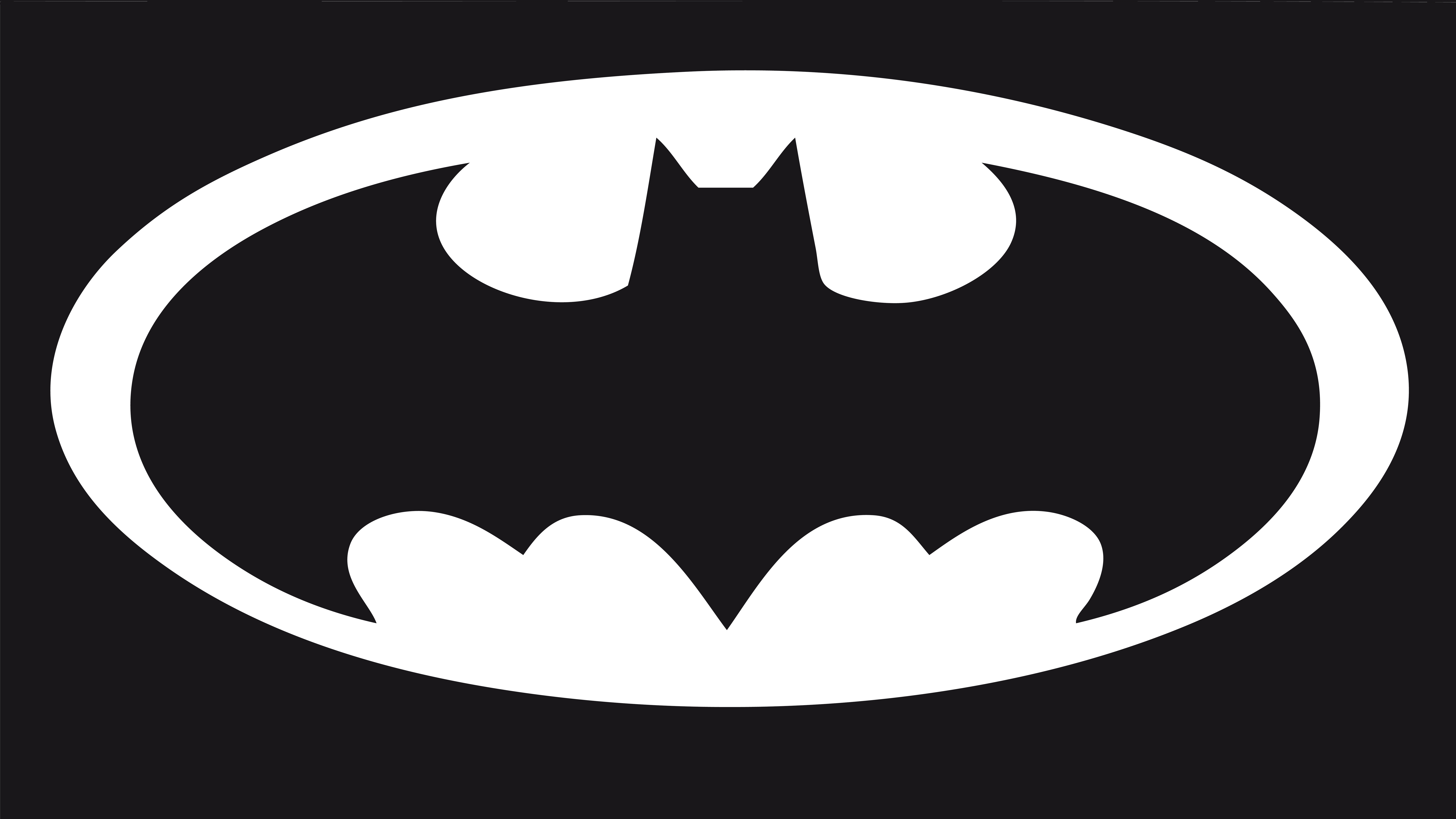 Значок Бэтмена черный