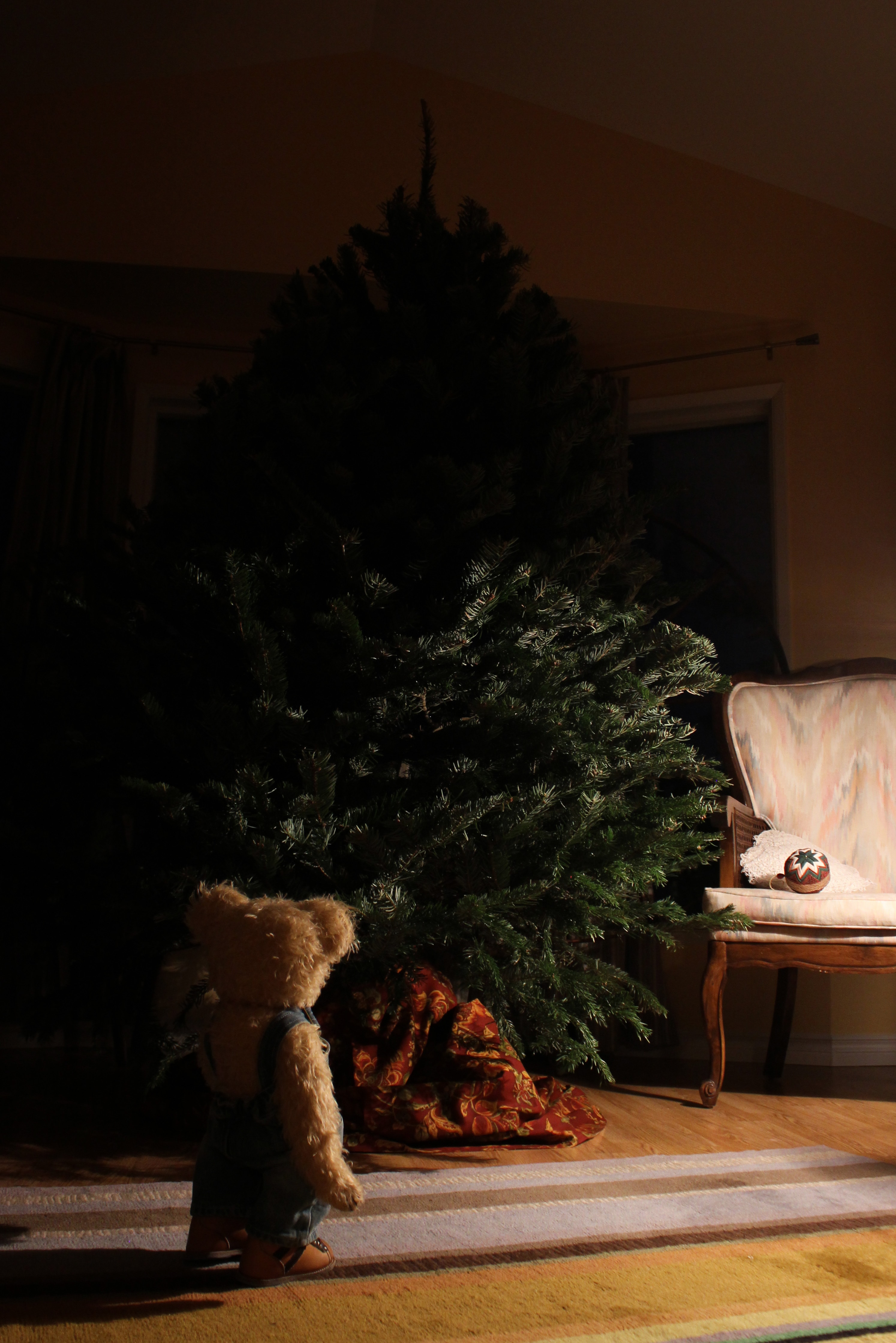 teddy bear, holidays, new year, christmas, toy, christmas tree cellphone