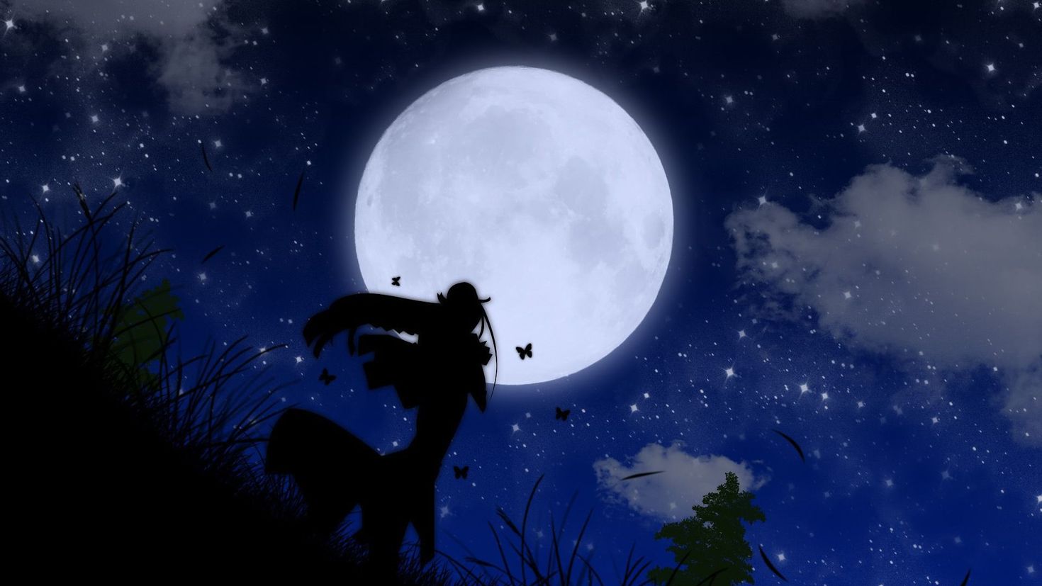 Ария смотрящего на звезды. Лунная ночь. Луна на небе. Ночное небо фэнтези.