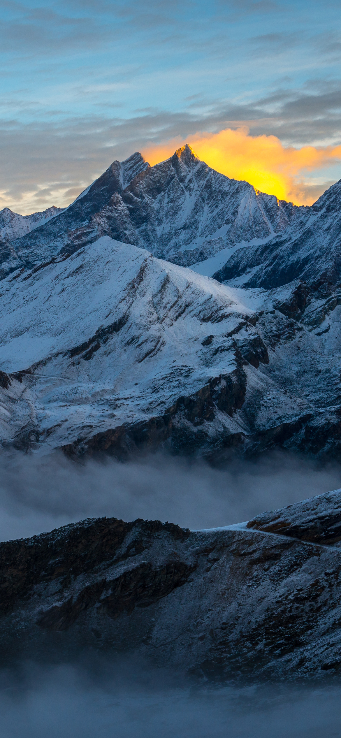 1172477壁紙のダウンロードスイス, 地球, アルプス山, サミット, 霧, アルプス, 風景, 山岳-スクリーンセーバーと写真を無料で
