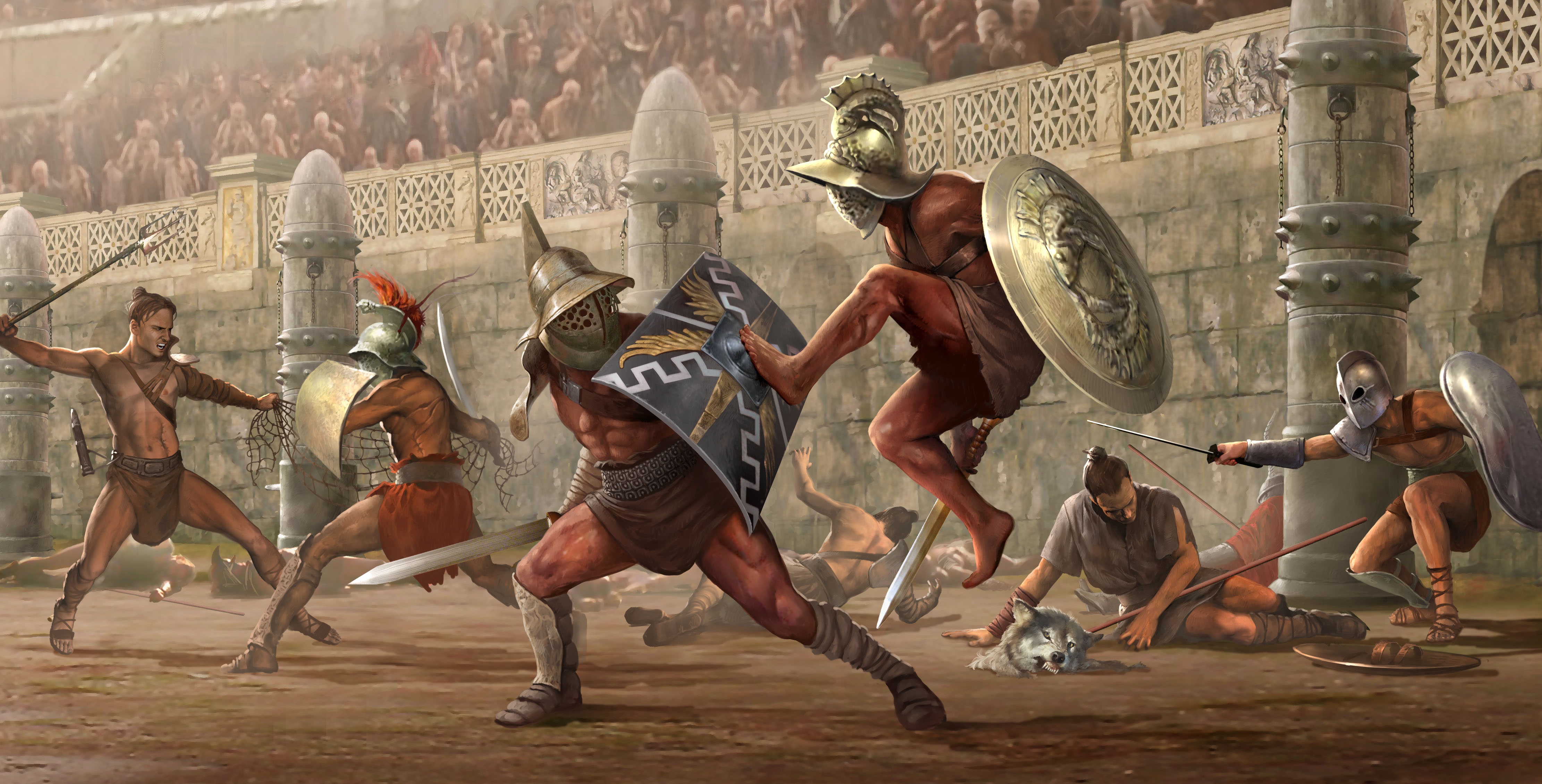 1041040 descargar fondo de pantalla fantasía, gladiador, guerrero: protectores de pantalla e imágenes gratis
