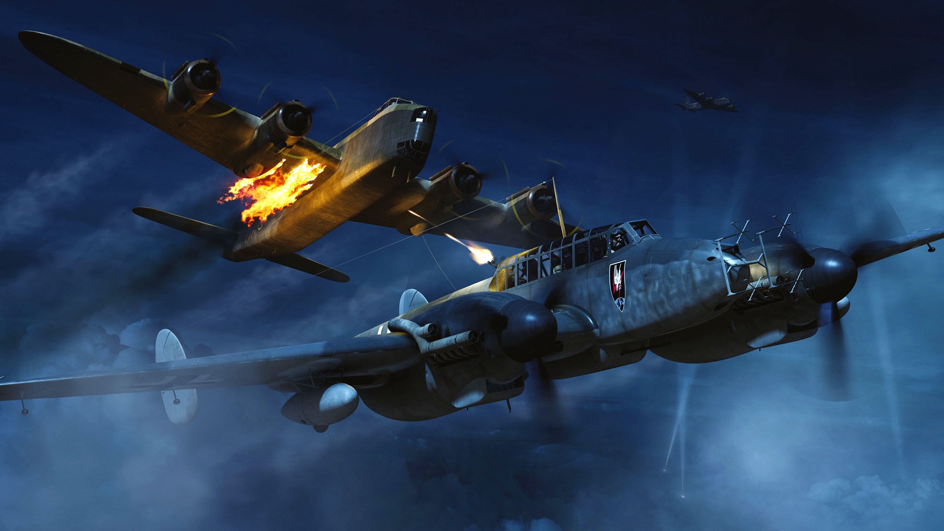 World of Planes, art, Messerschmitt Bf109G-6, WW2, P-47 Thunderbolt, online  game, HD wallpaper | Peakpx