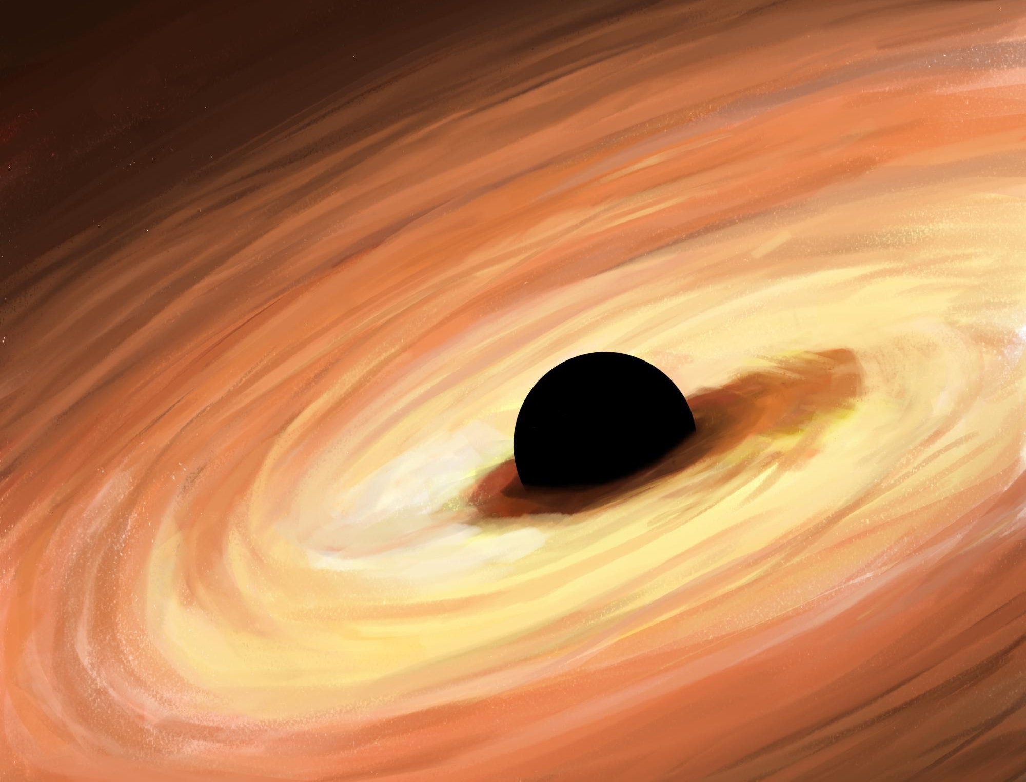 Космический пейзаж черная дыра