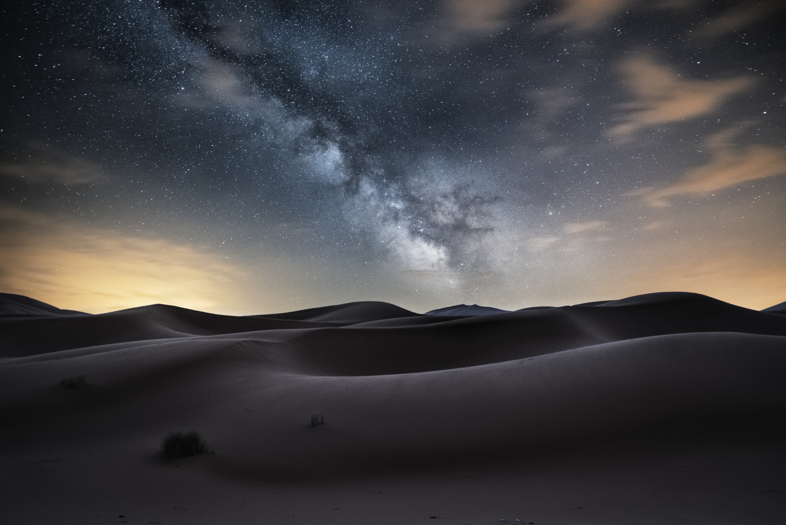 Звездное небо в пустыне 4к
