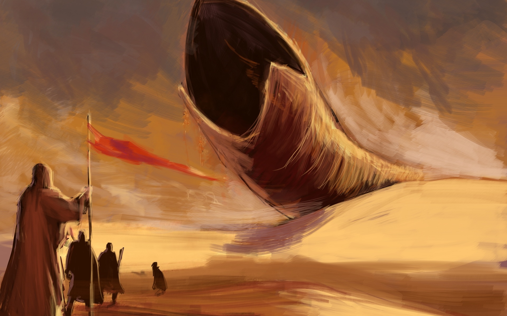 sci fi, dune phone background