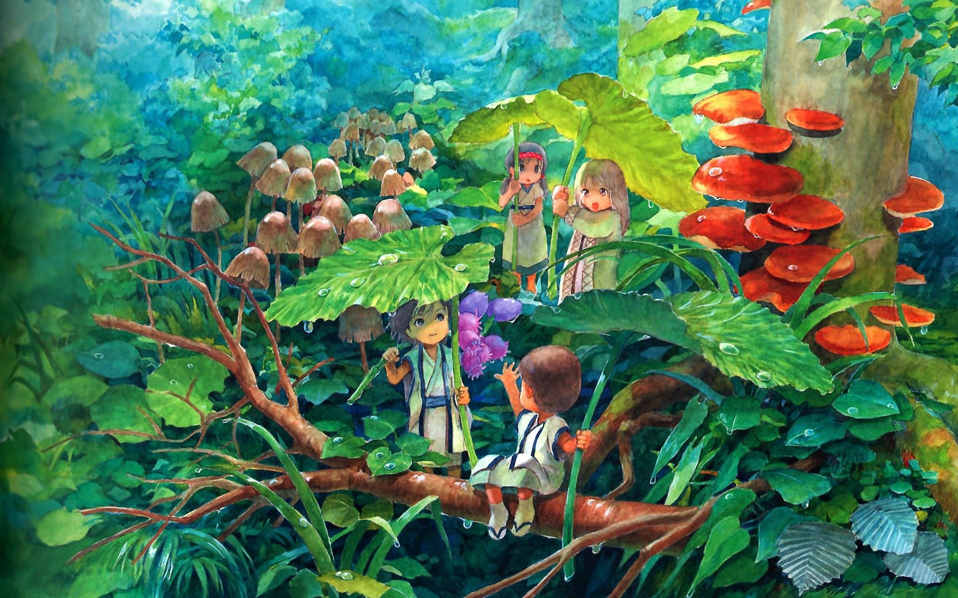 Иллюстрация сказочного леса
