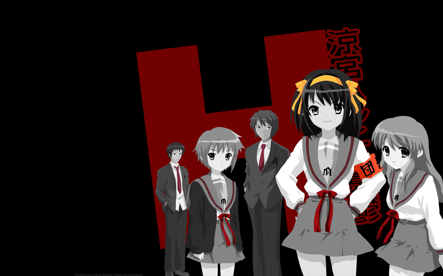 613350 Hintergrundbild herunterladen animes, suzumiya haruhi no yūutsu, haruhi suzumiya, itsuki koizumi, kyon (haruhi), mikuru asahina, yuki nagato - Bildschirmschoner und Bilder kostenlos