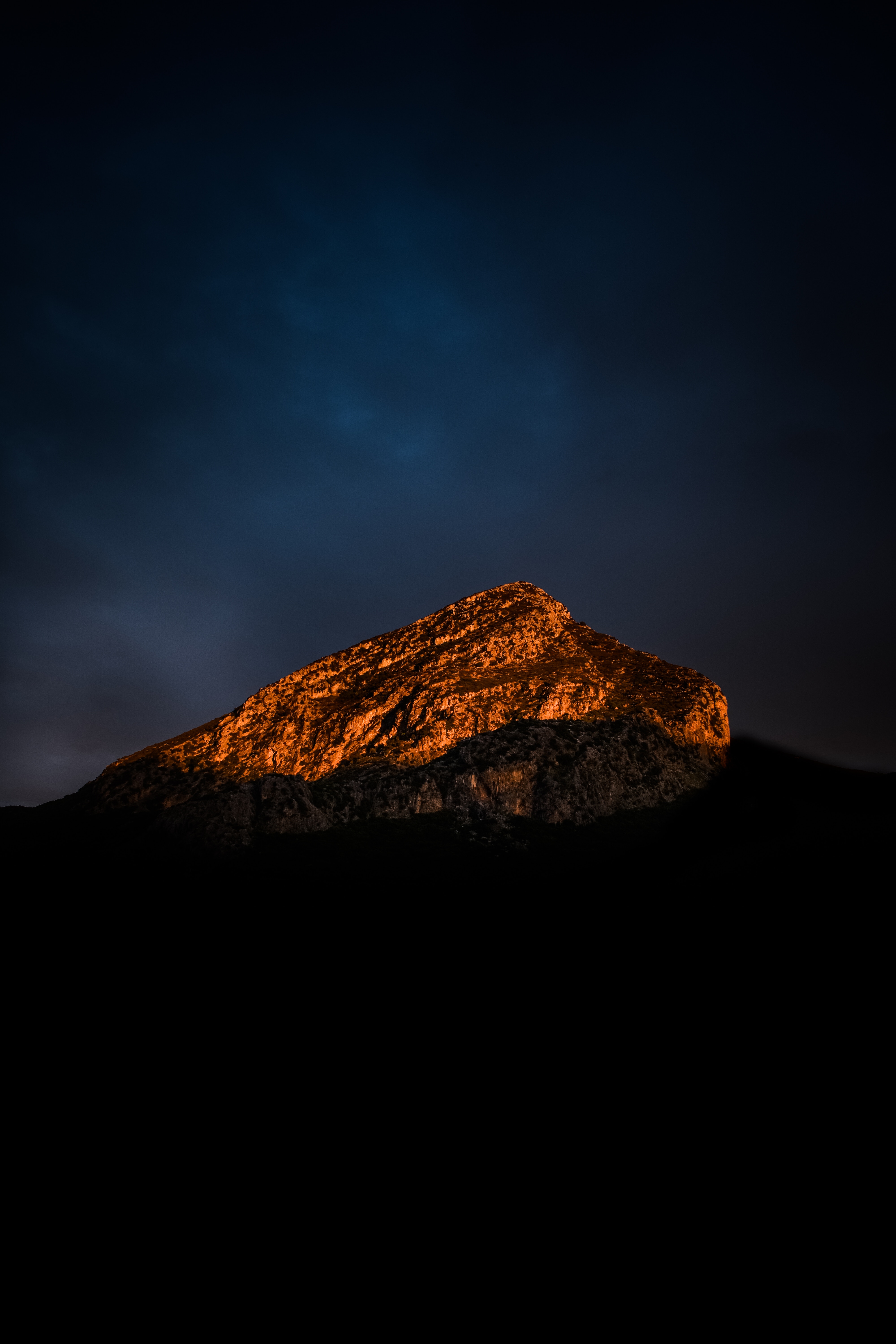 mountain, dark, twilight, vertex, top, shadow, dusk iphone wallpaper