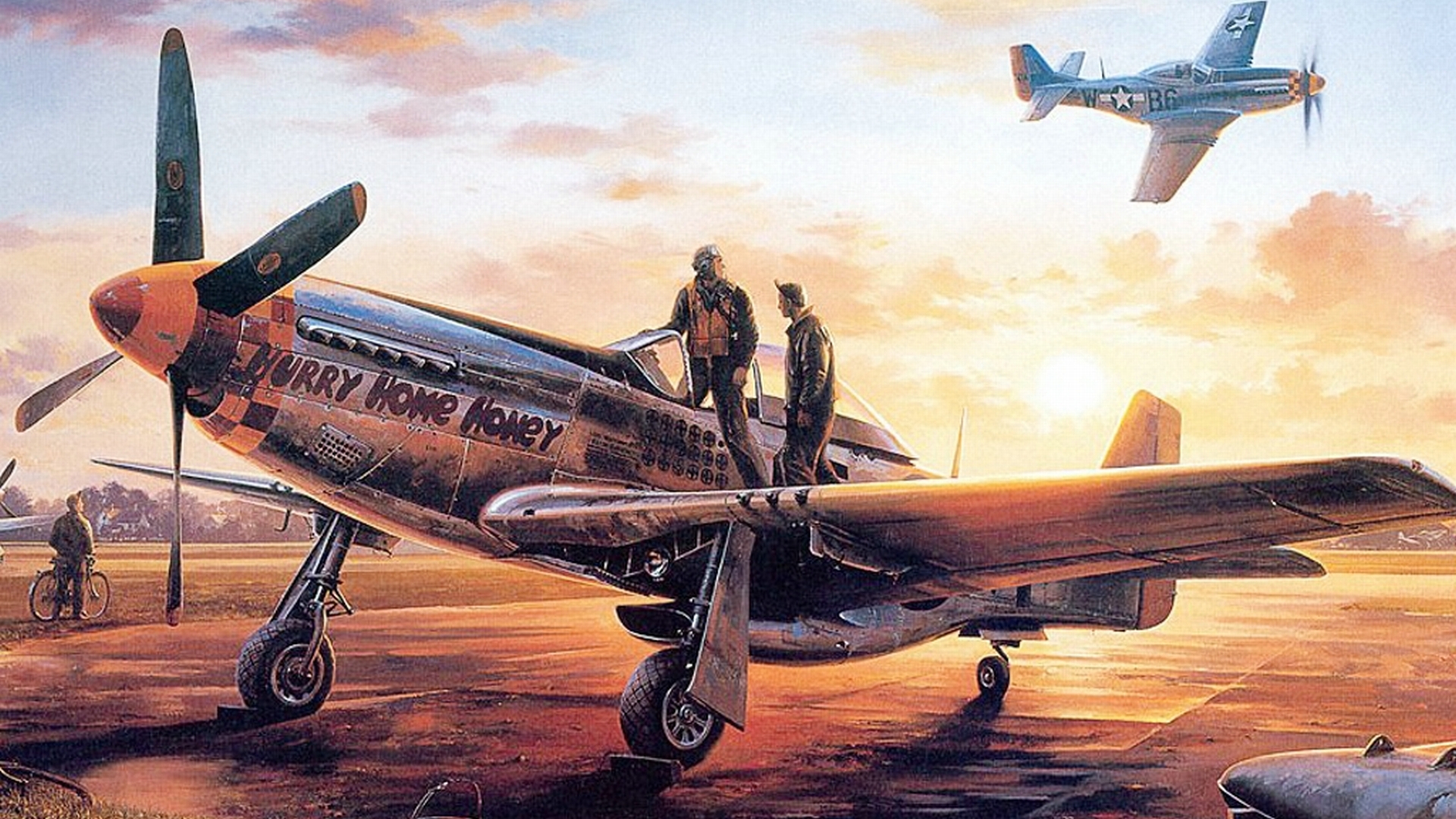 184631 免費下載壁紙 军事, p 51战斗机, 第二次世界大战, 军用飞机 屏保和圖片