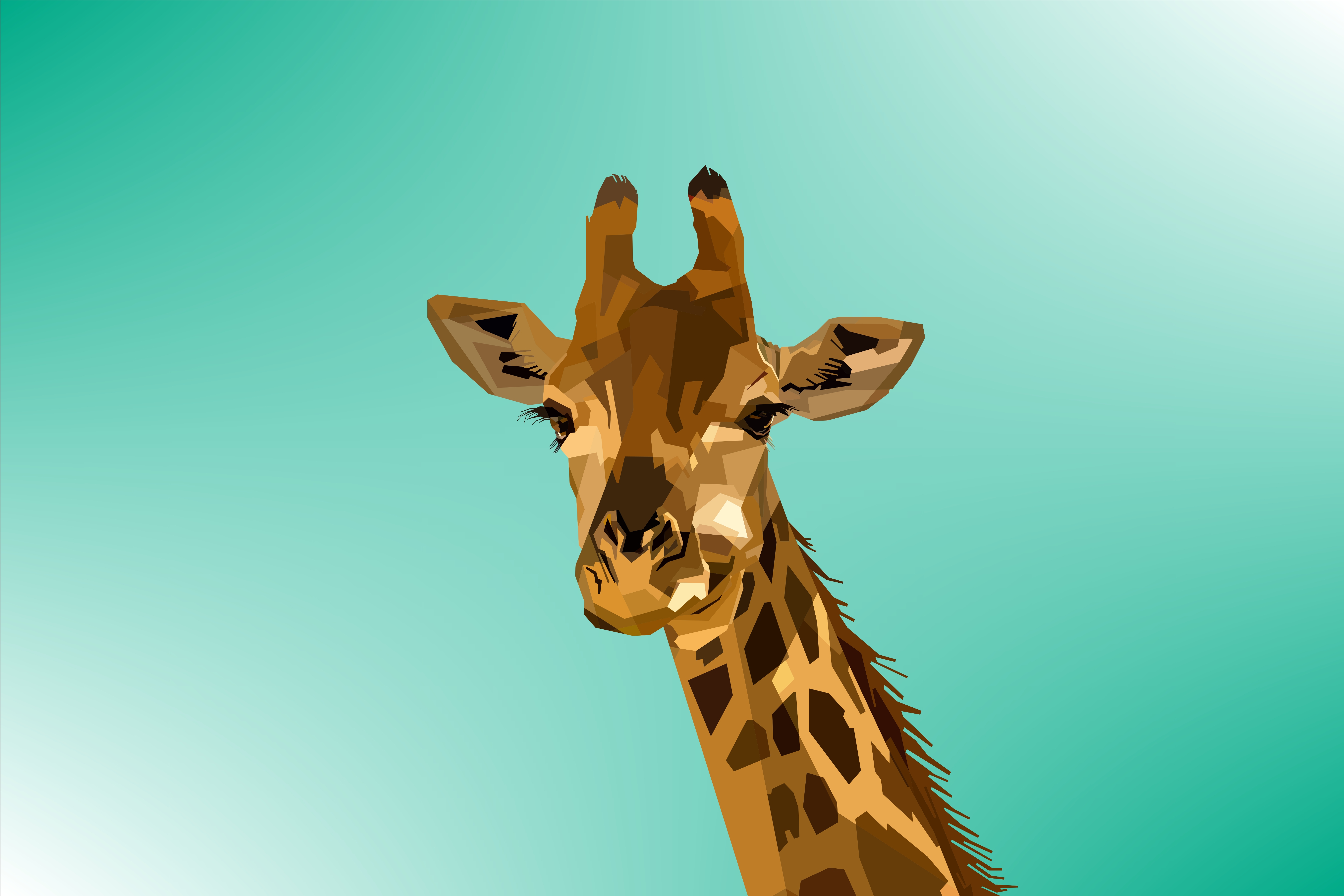 Laden Sie das Kunst, Vektor, Schnauze, Giraffe-Bild kostenlos auf Ihren PC-Desktop herunter