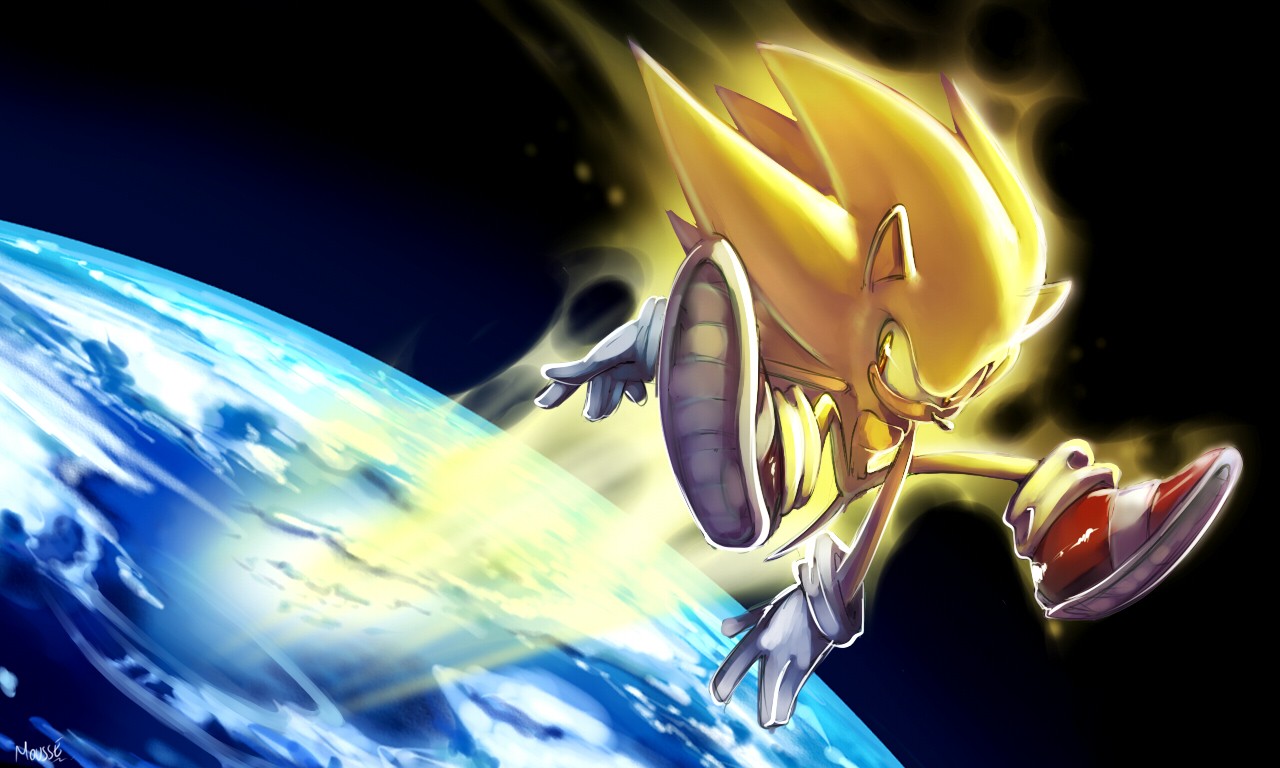 Download Super Sonic - He's ready to go fast! Wallpaper
