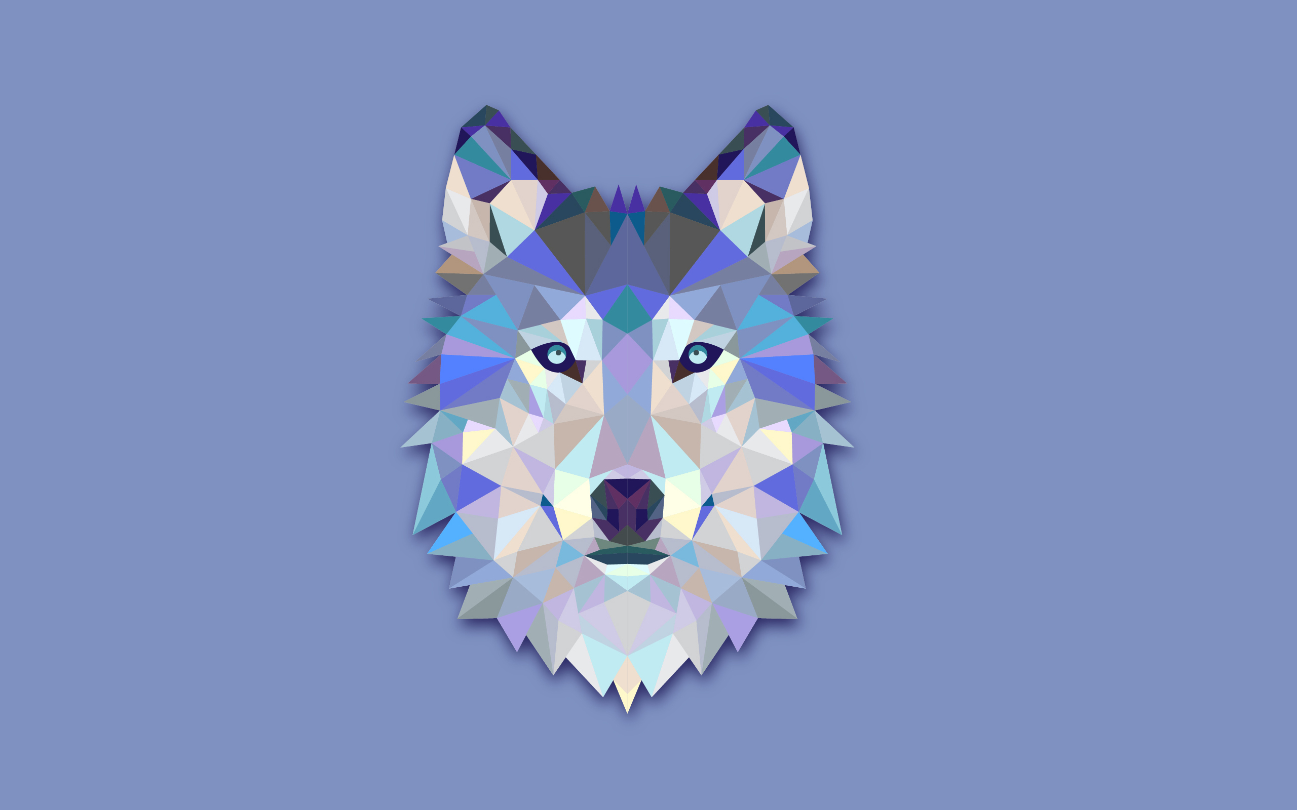abstract, facets, wolf
