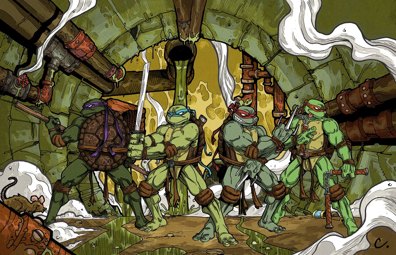 1453608 Hintergrundbild herunterladen comics, teenage mutant hero turtles, donatello (tmnt), leonardo (tmnt), michelangelo (tmnt), raffael (tmnt), teenage mutant ninja turtles - Bildschirmschoner und Bilder kostenlos