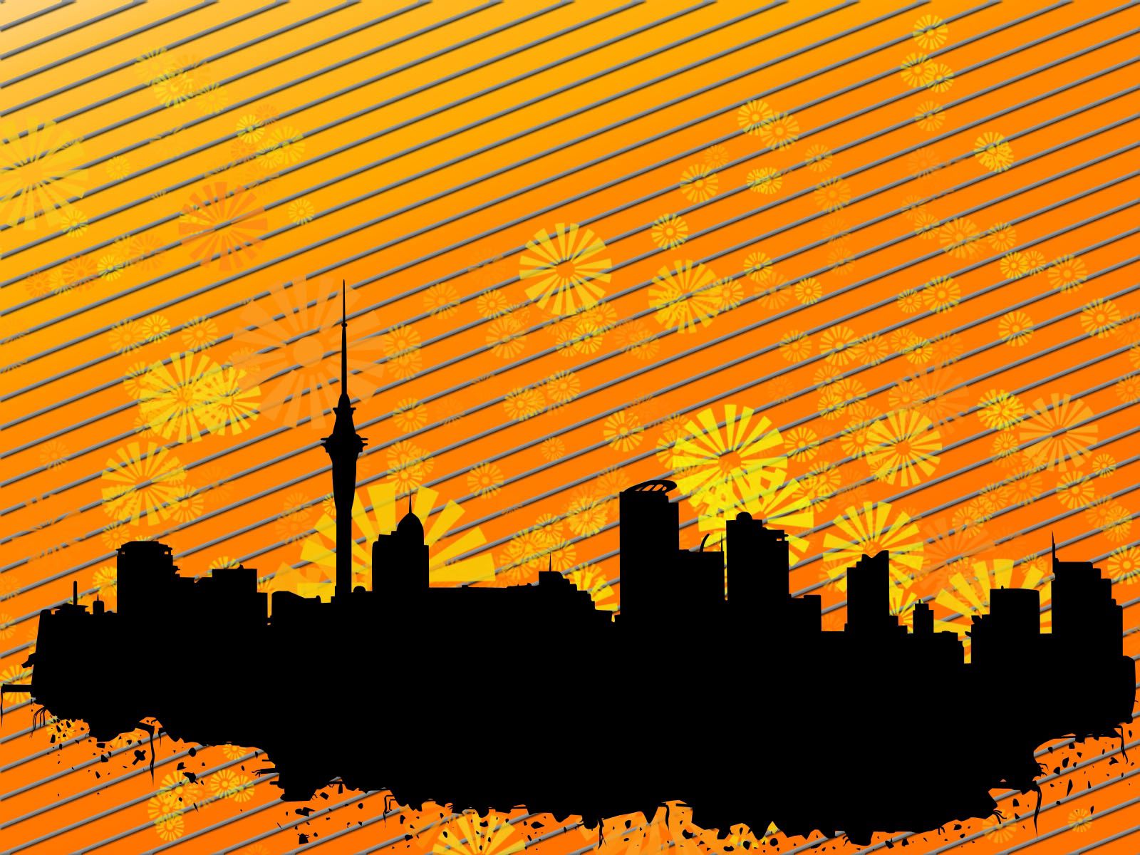 Download mobile wallpaper Building, Obliquely, City, Streaks, Stripes, Vector for free.