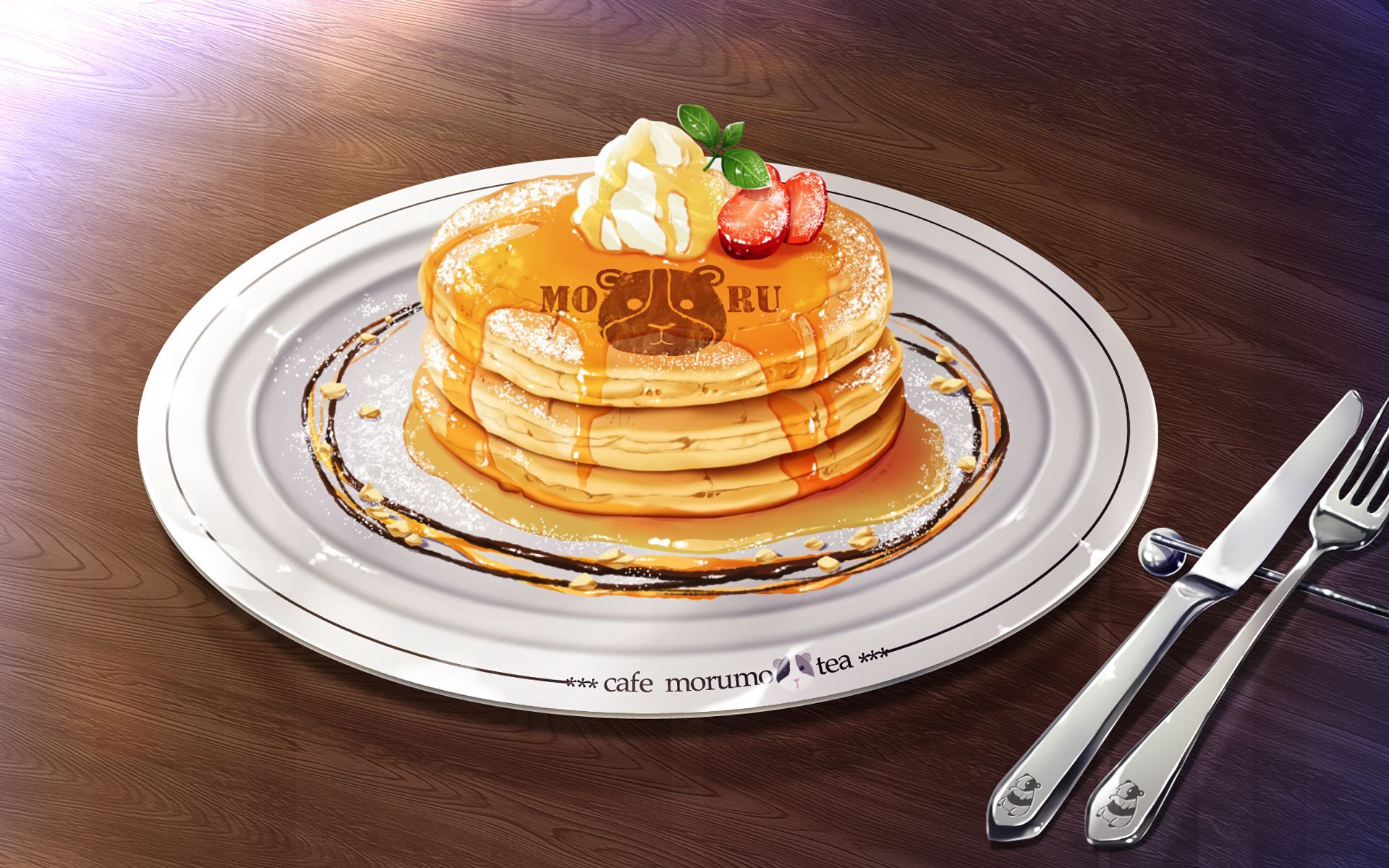 3D model Pancakes with Whipped Cream VR / AR / low-poly | CGTrader