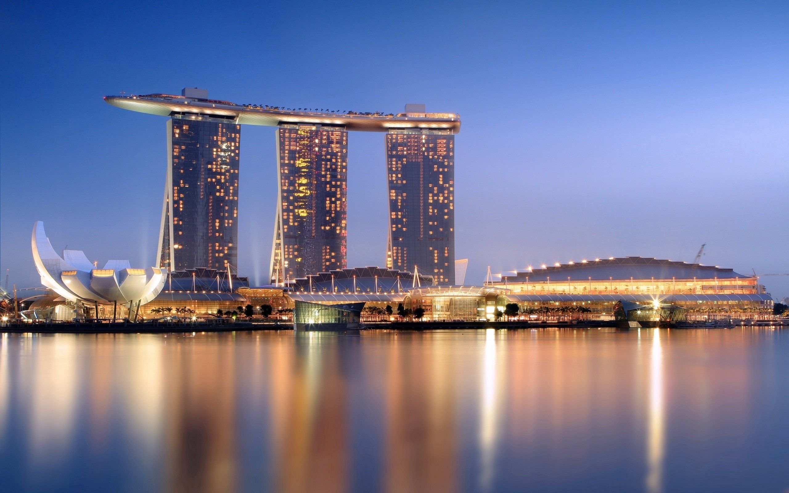 137475 Hintergrundbild herunterladen städte, nächtliche stadt, night city, singapur, hotel - Bildschirmschoner und Bilder kostenlos