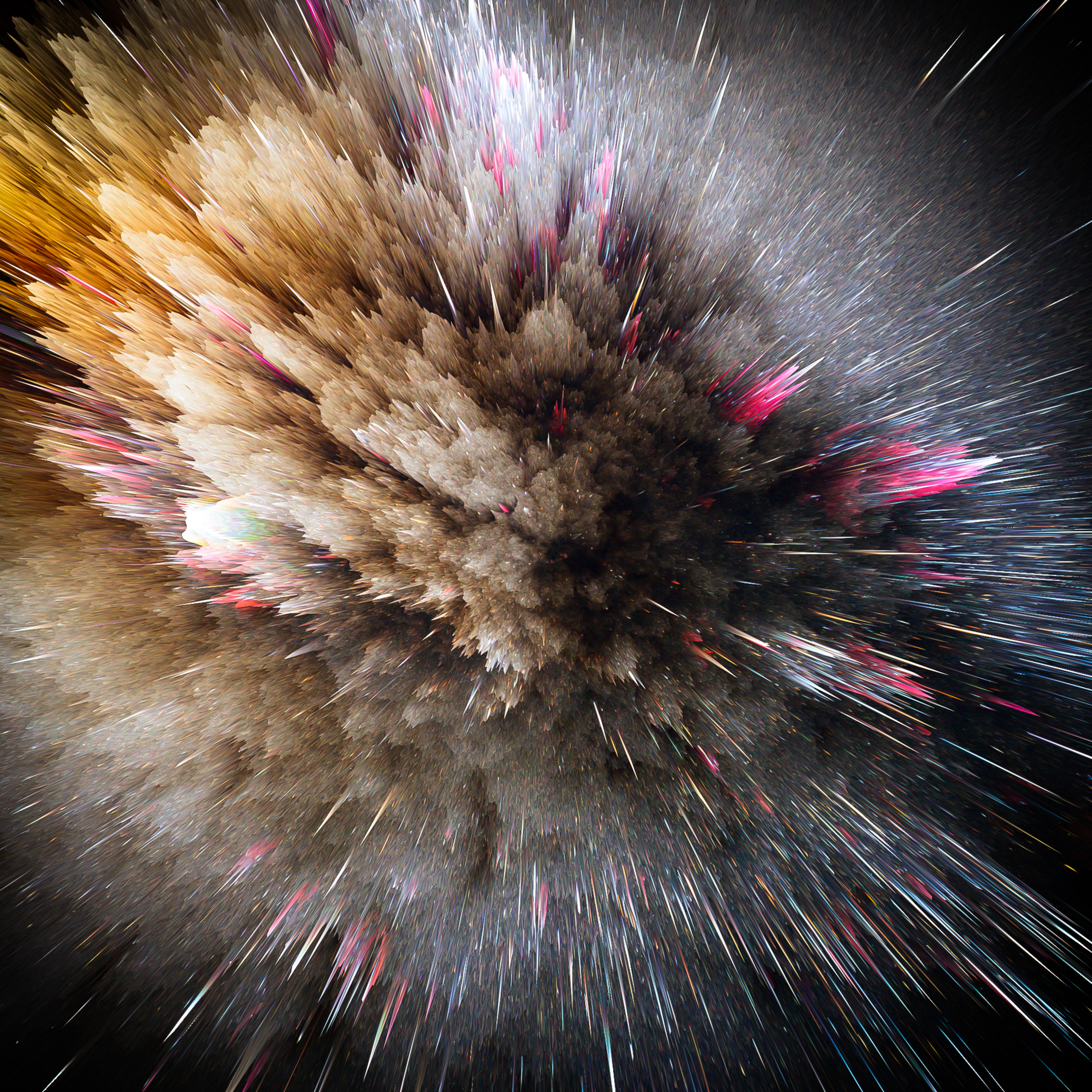 Cosmic Explosion Lock Screen Wallpaper