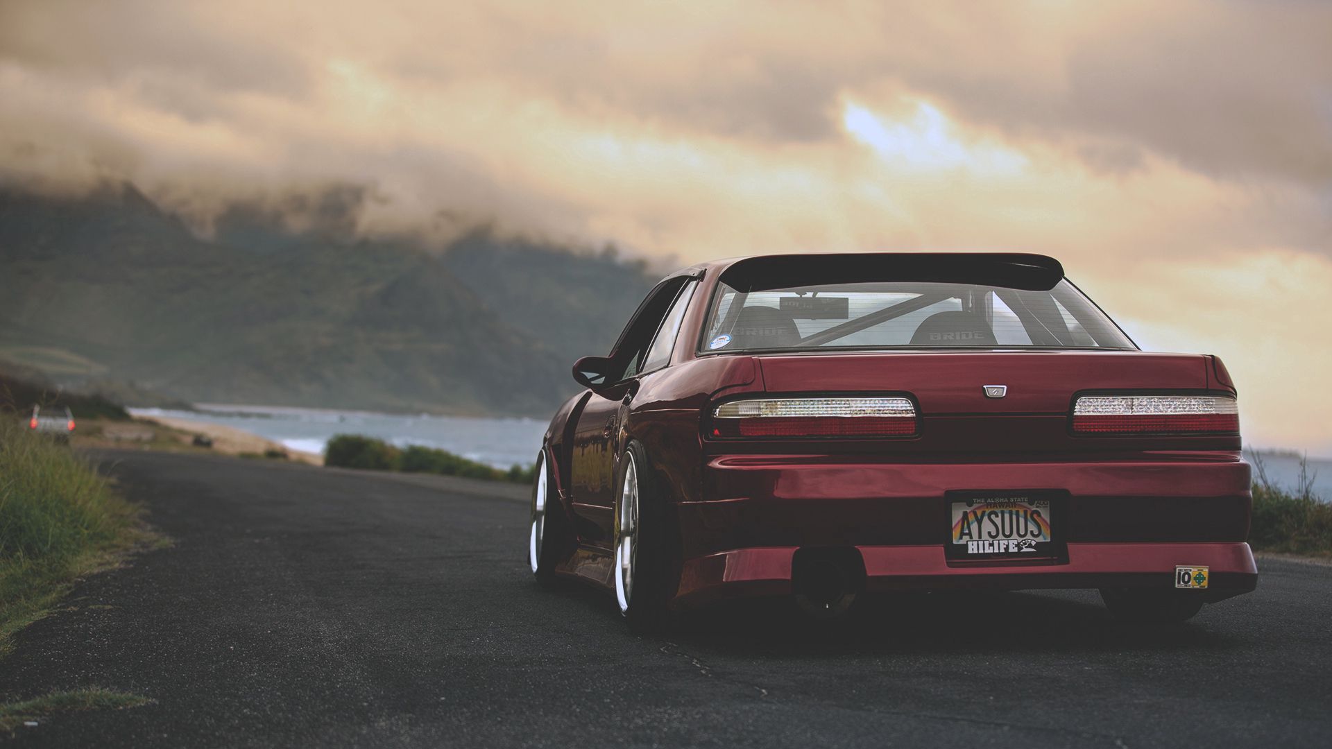 back view, nissan, cars, red, rear view, silvia