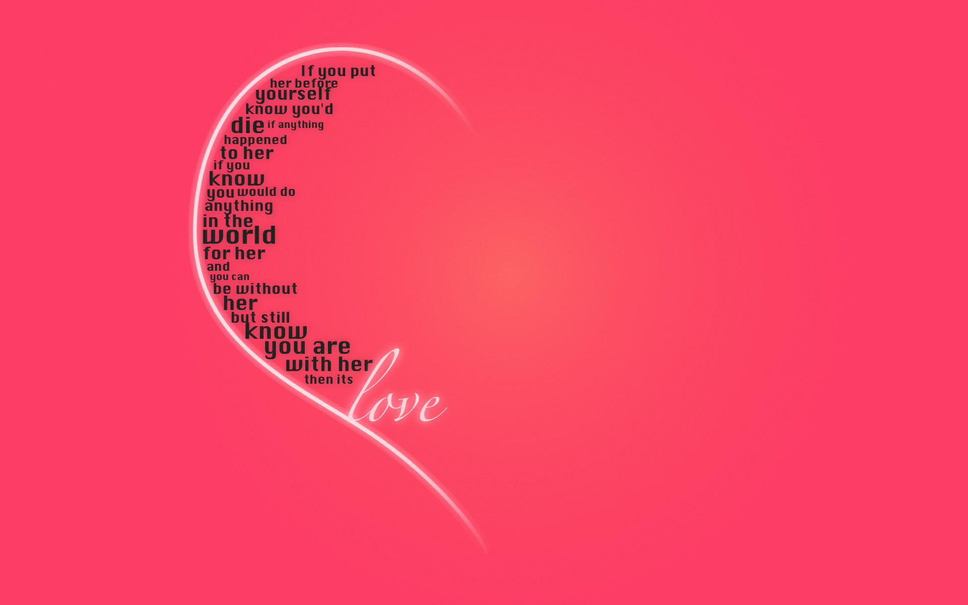 love, word, pink, artistic, statement, valentine's day